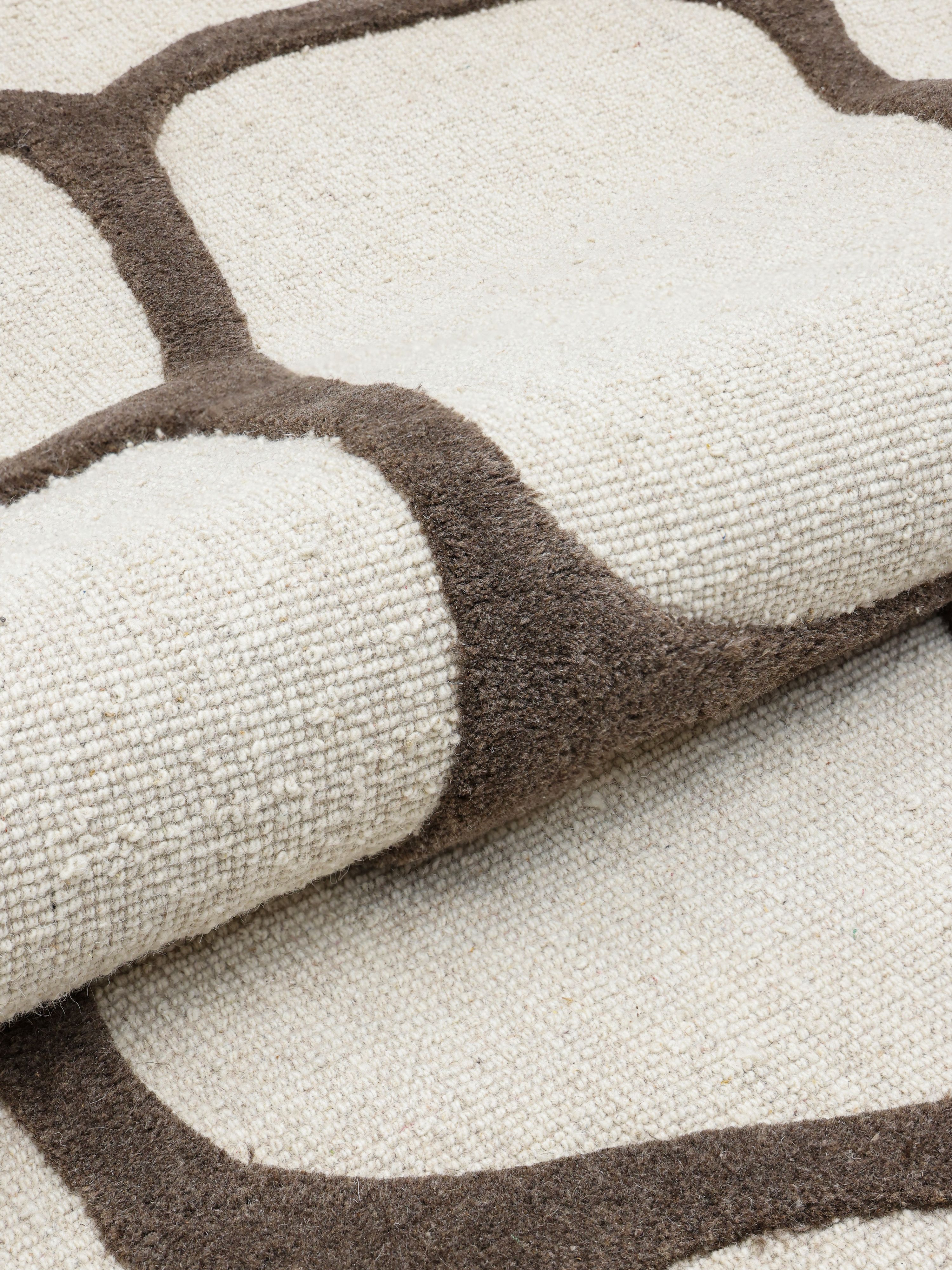 Rugvista Core絨毯 Rugvista core - Aura - アイボリーホワイト / 茶色 200 x 300 cm