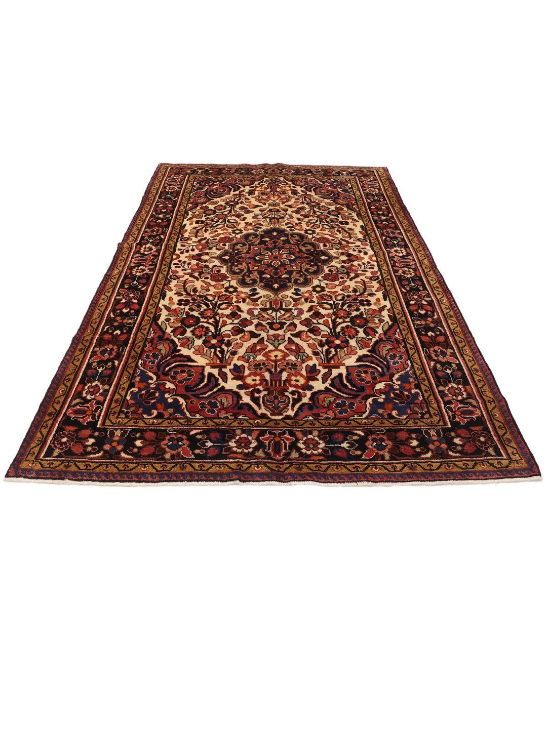 Tapis Lillian noué main du Moyen-Orient en multicolore