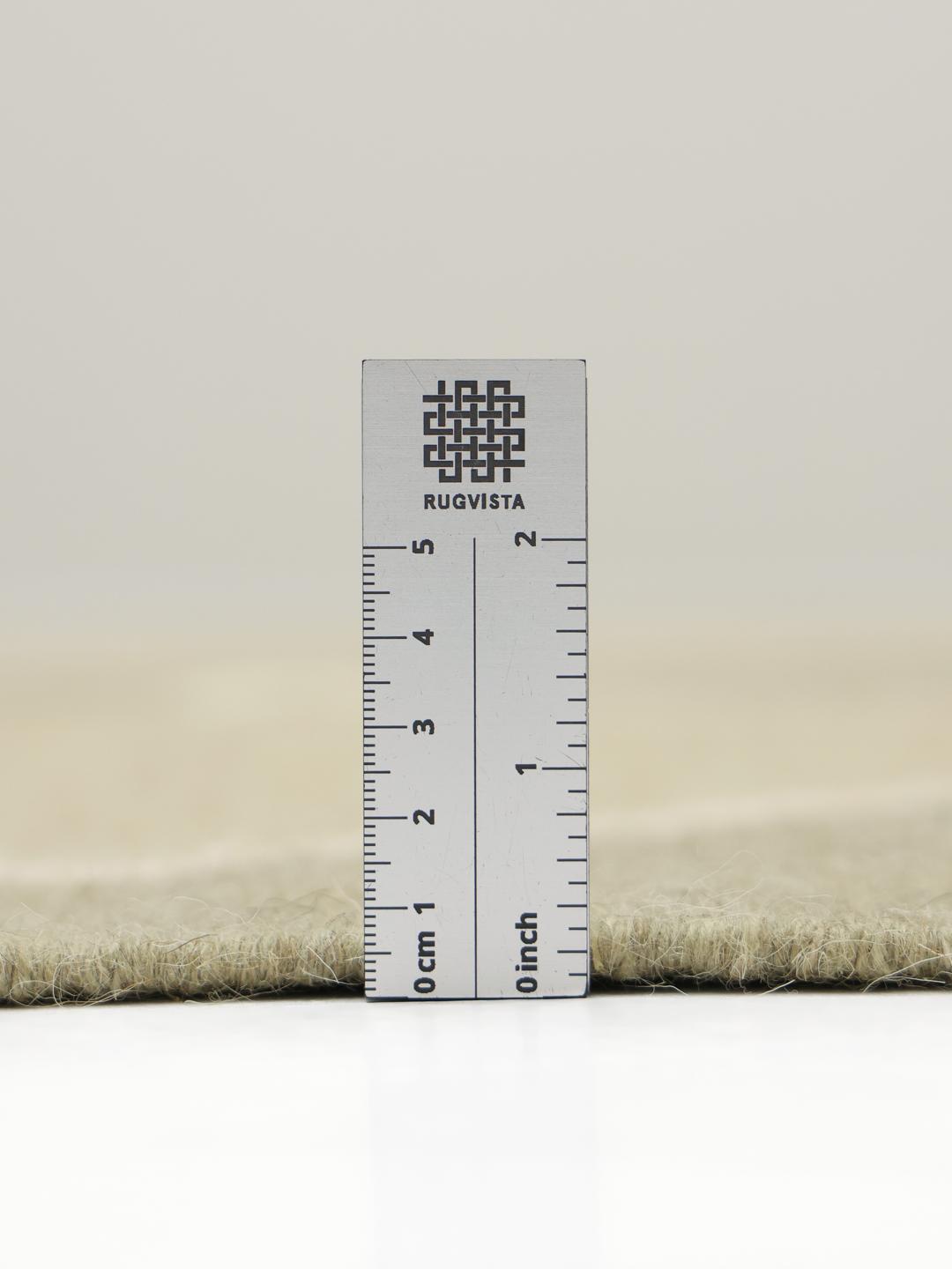 Tapis de couloir vert et blanc tissé à la main avec un motif géométrique et des franges