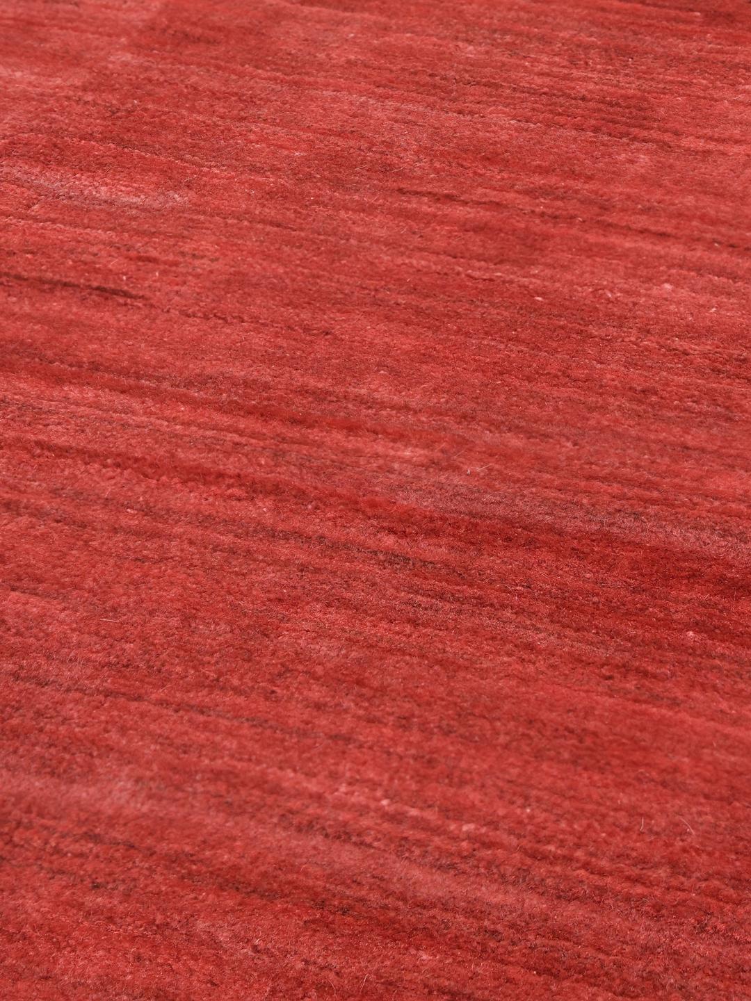 Handgeknoopt rood Gabbeh-tapijt uit het Midden-Oosten