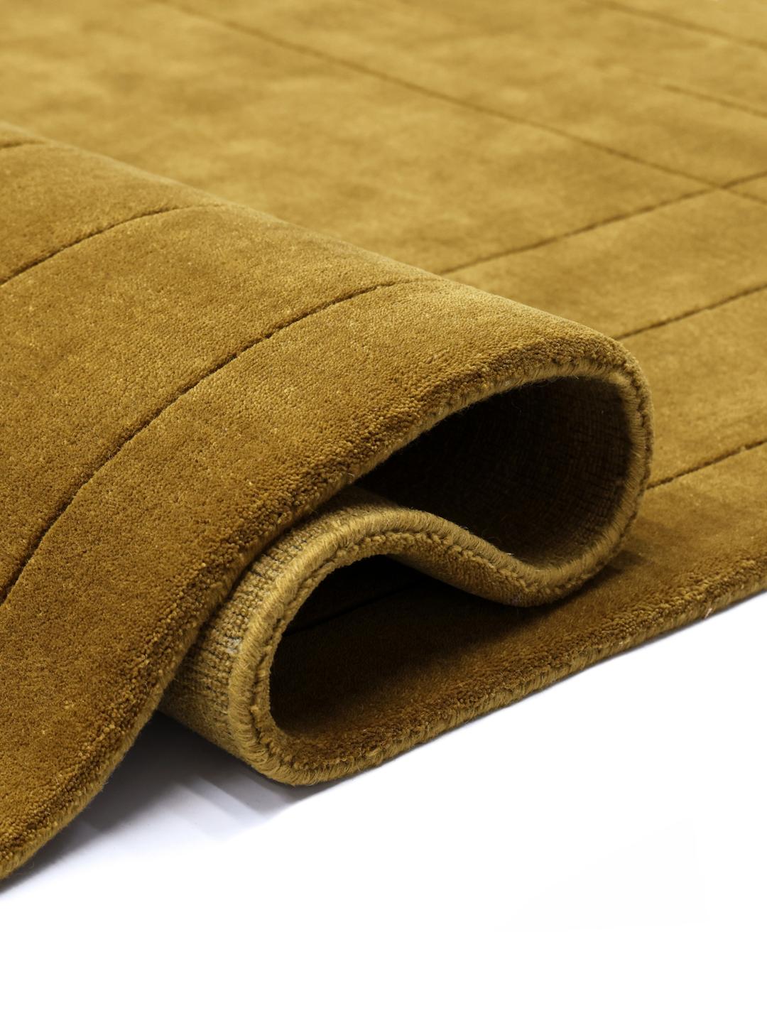 Deep Gold Throw Rug Tossan Gold Rug - Rugvista