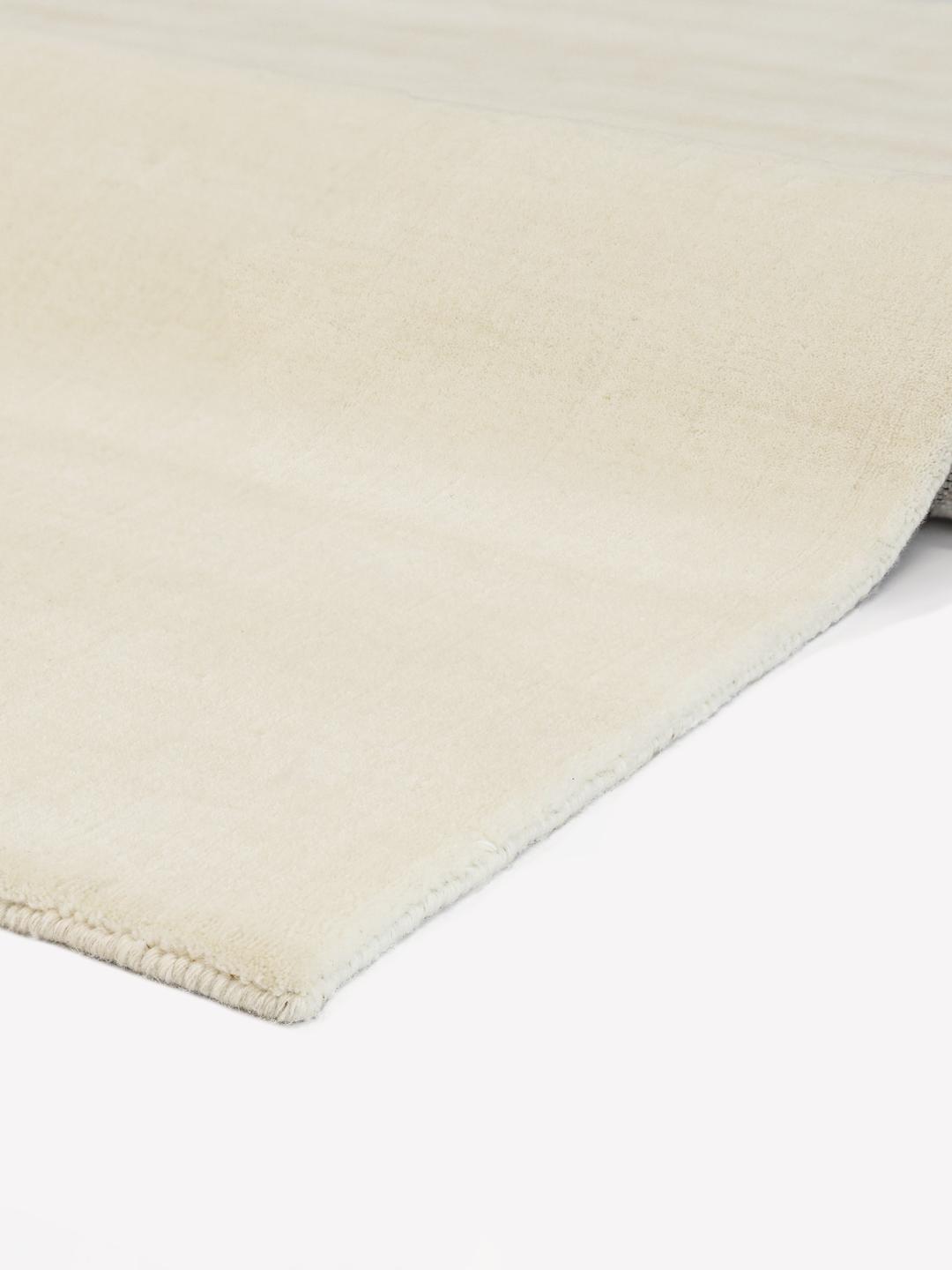 Smooth White Rug Handloom Velvet White Rug - Rugvista