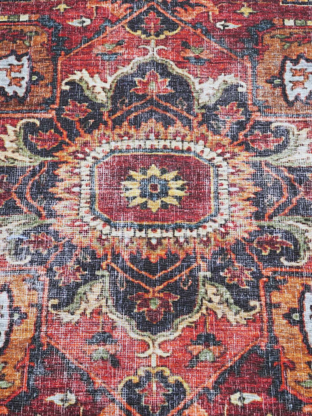 Rood vierkant tapijt