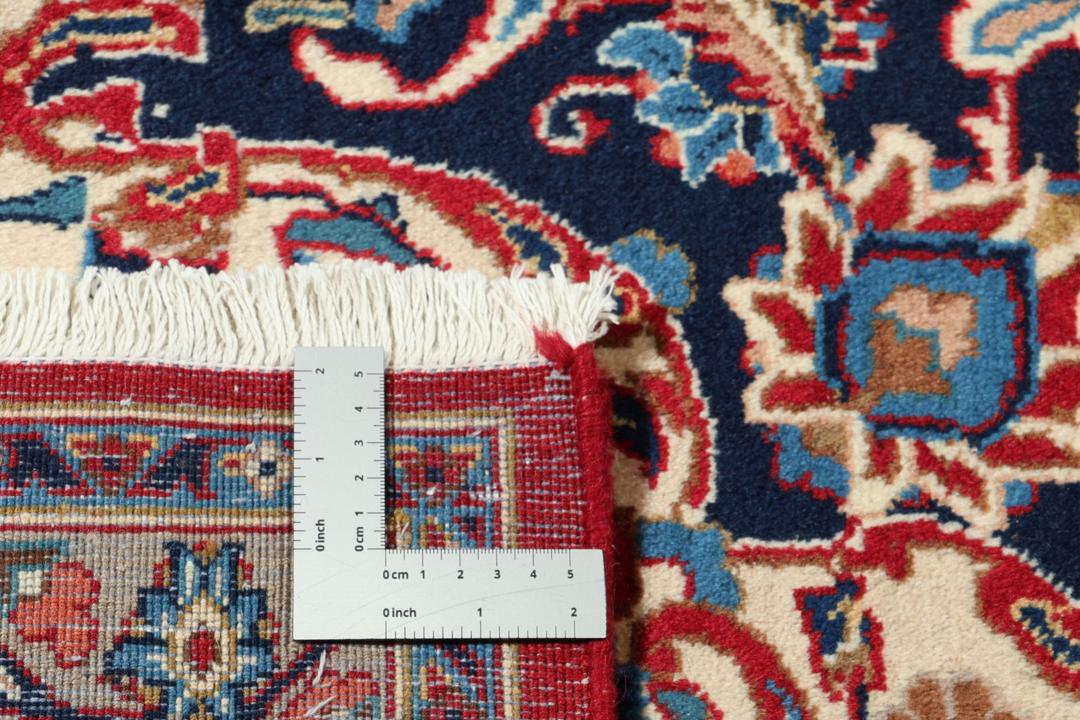 Handgeknoopt rood Mashad-tapijt uit het Midden-Oosten
