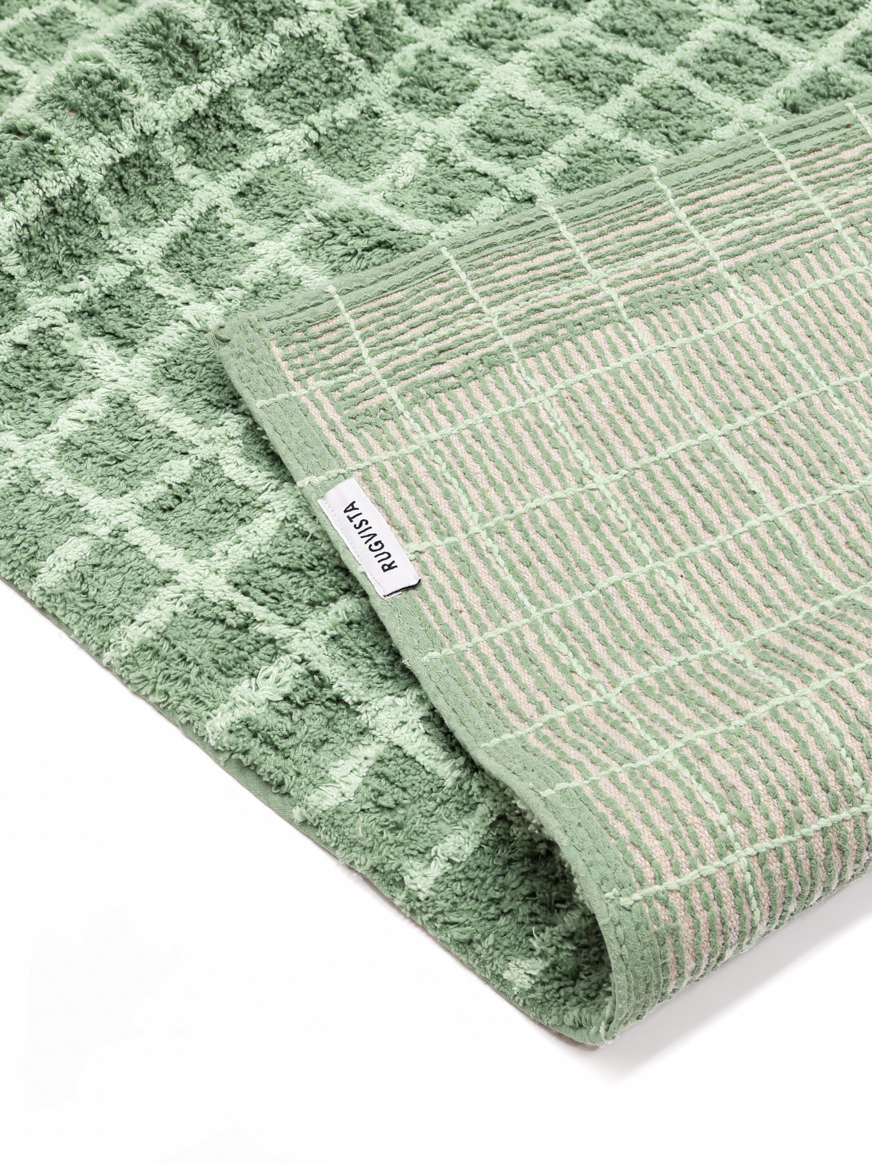 Rugvista core - Linn - Verde / Verde Mentă 60 x 90 cm Covor De