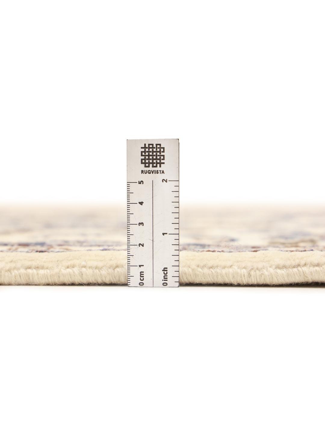Hand-knotted Nain runner in beige from the Middle East