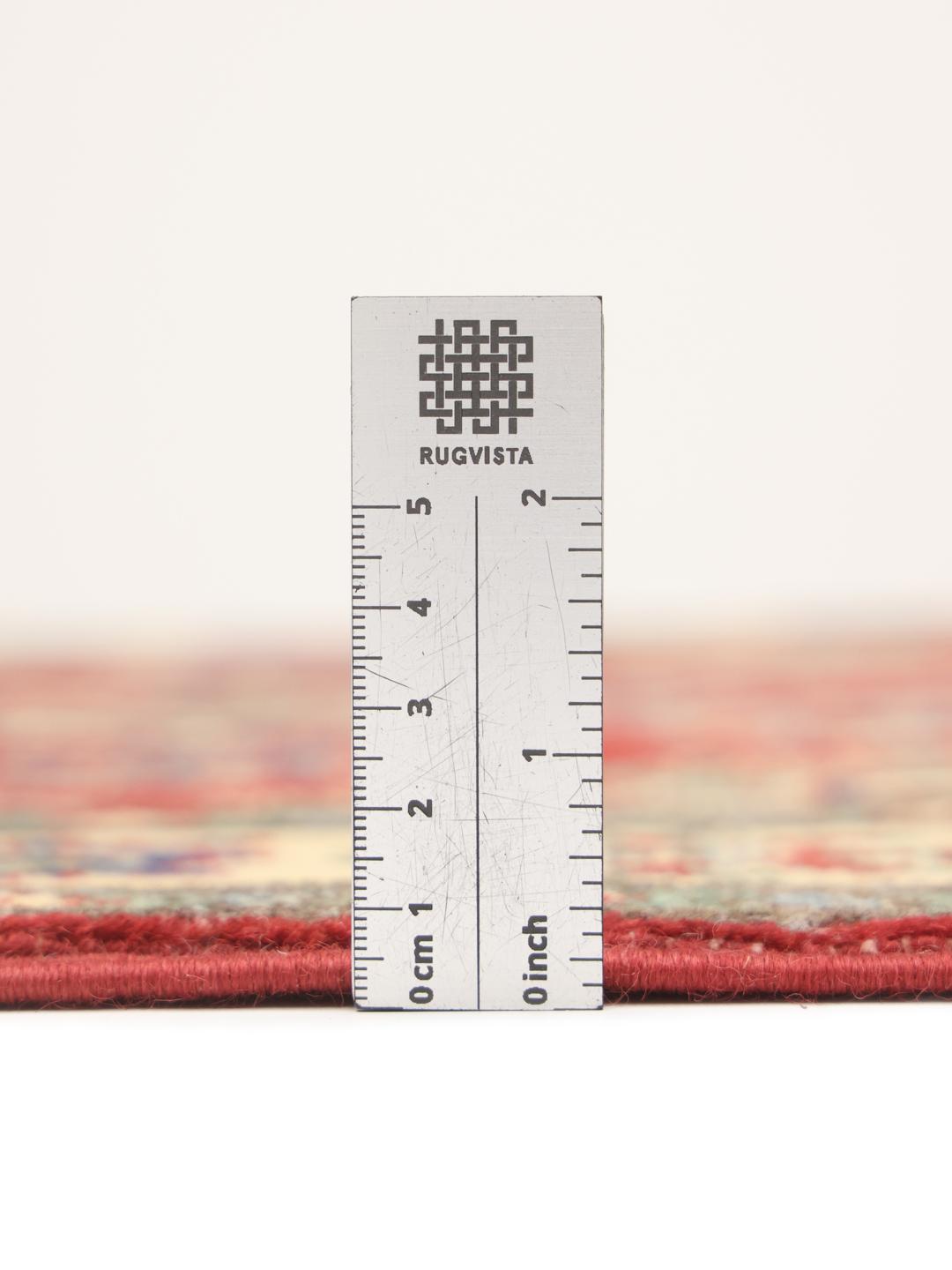 Handgeknüpfter afghanischer Kazak-Teppich in Rot mit geometrischen Motiven