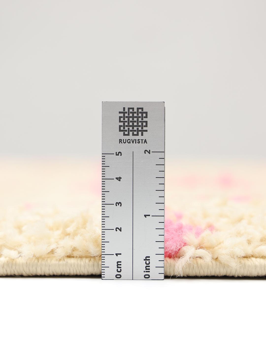 Grid Beige and Pink Rug - Rugvista
