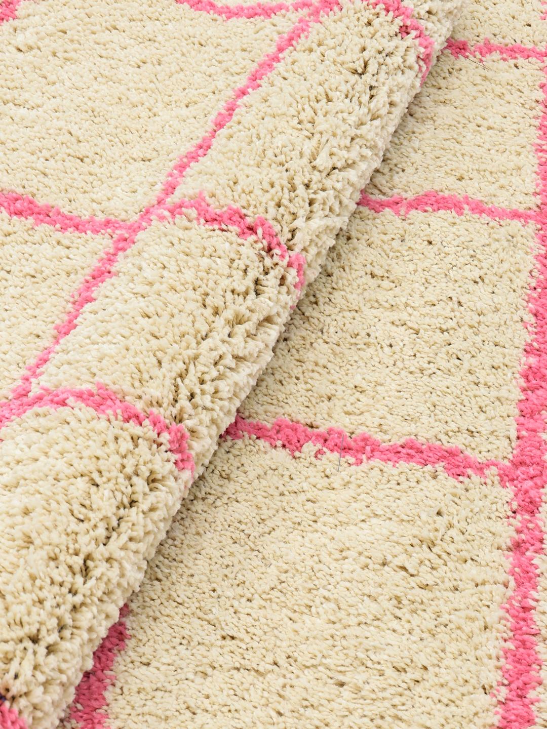 Grid - Beige / Roze - Ø 150 cm
