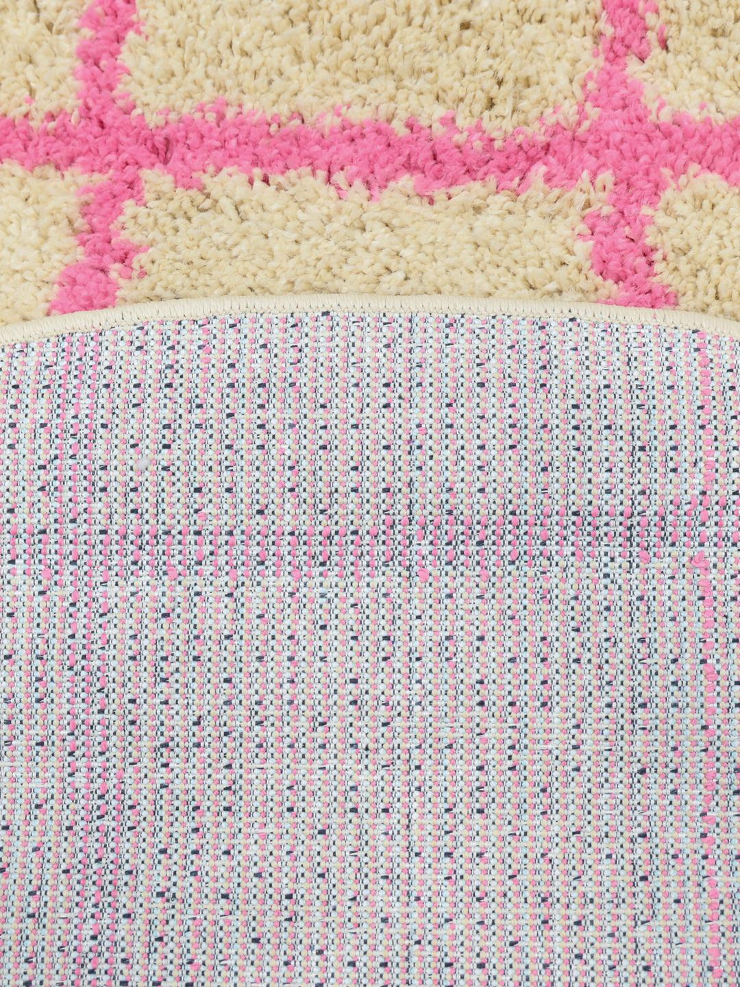 Grid - Beige / Roze - Ø 150 cm