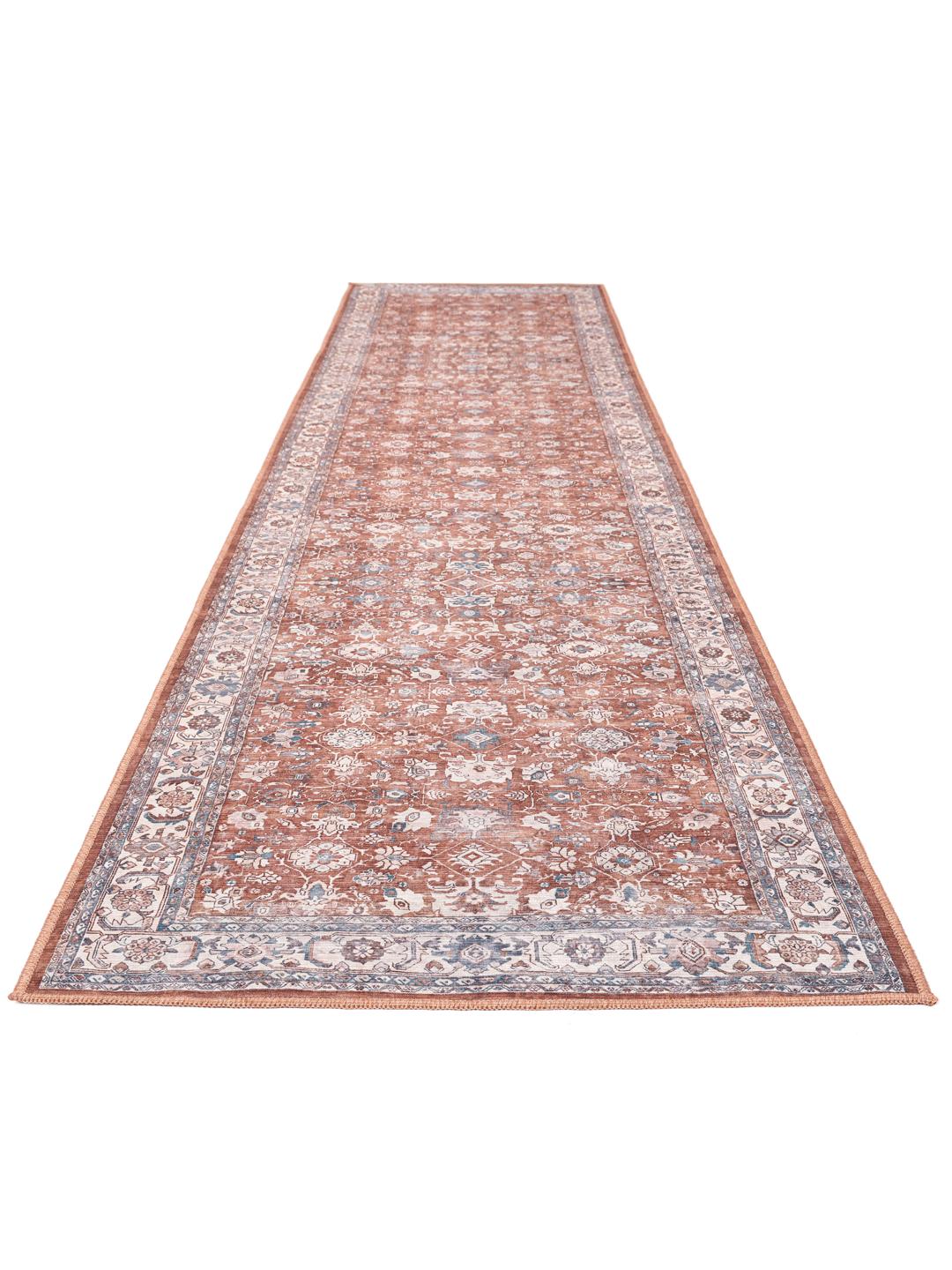 Terracotta løbertæppe