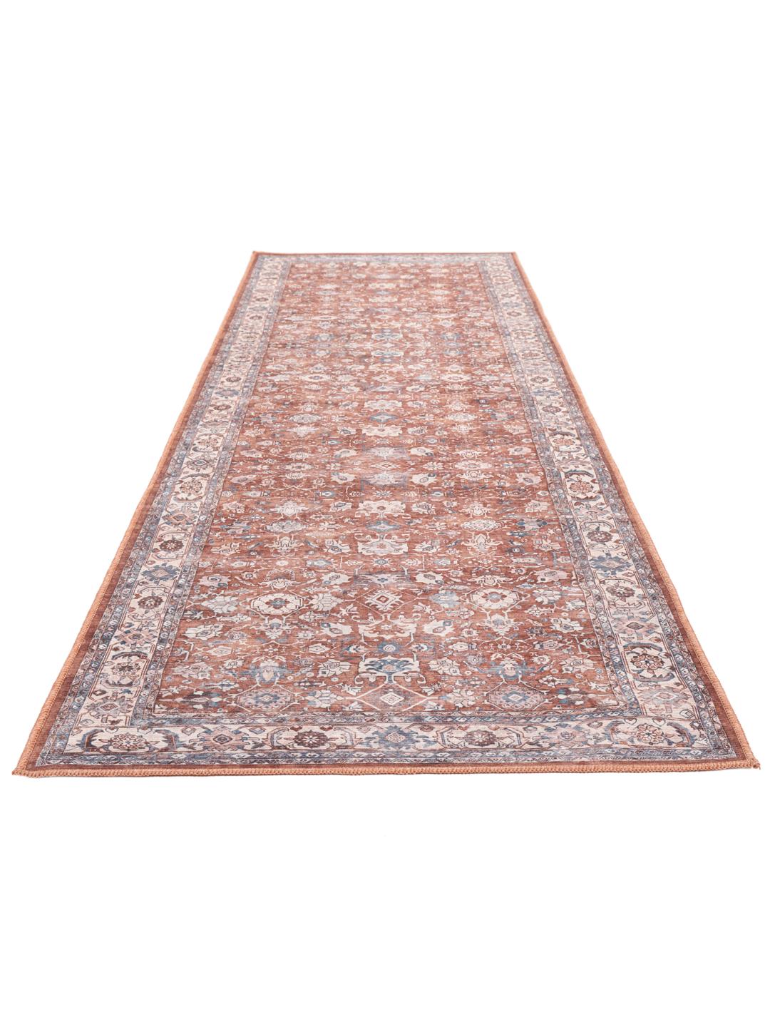 Terracotta loper vloerkleed