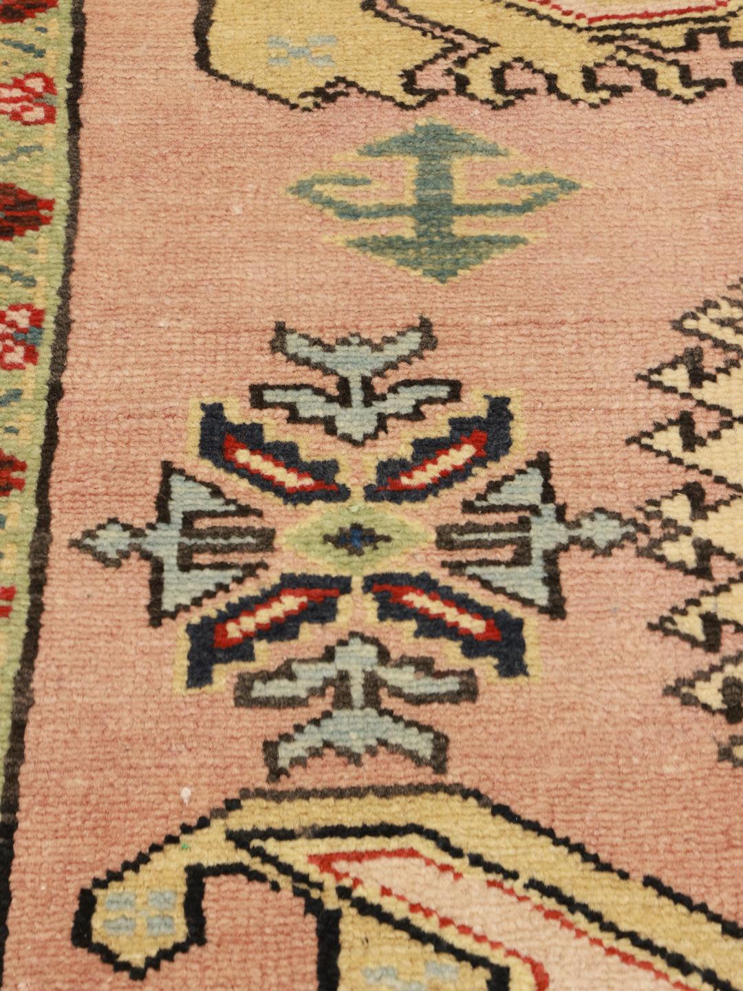 Hand-knotted Hamadan rug from the Middle East with a multicolor geometric design