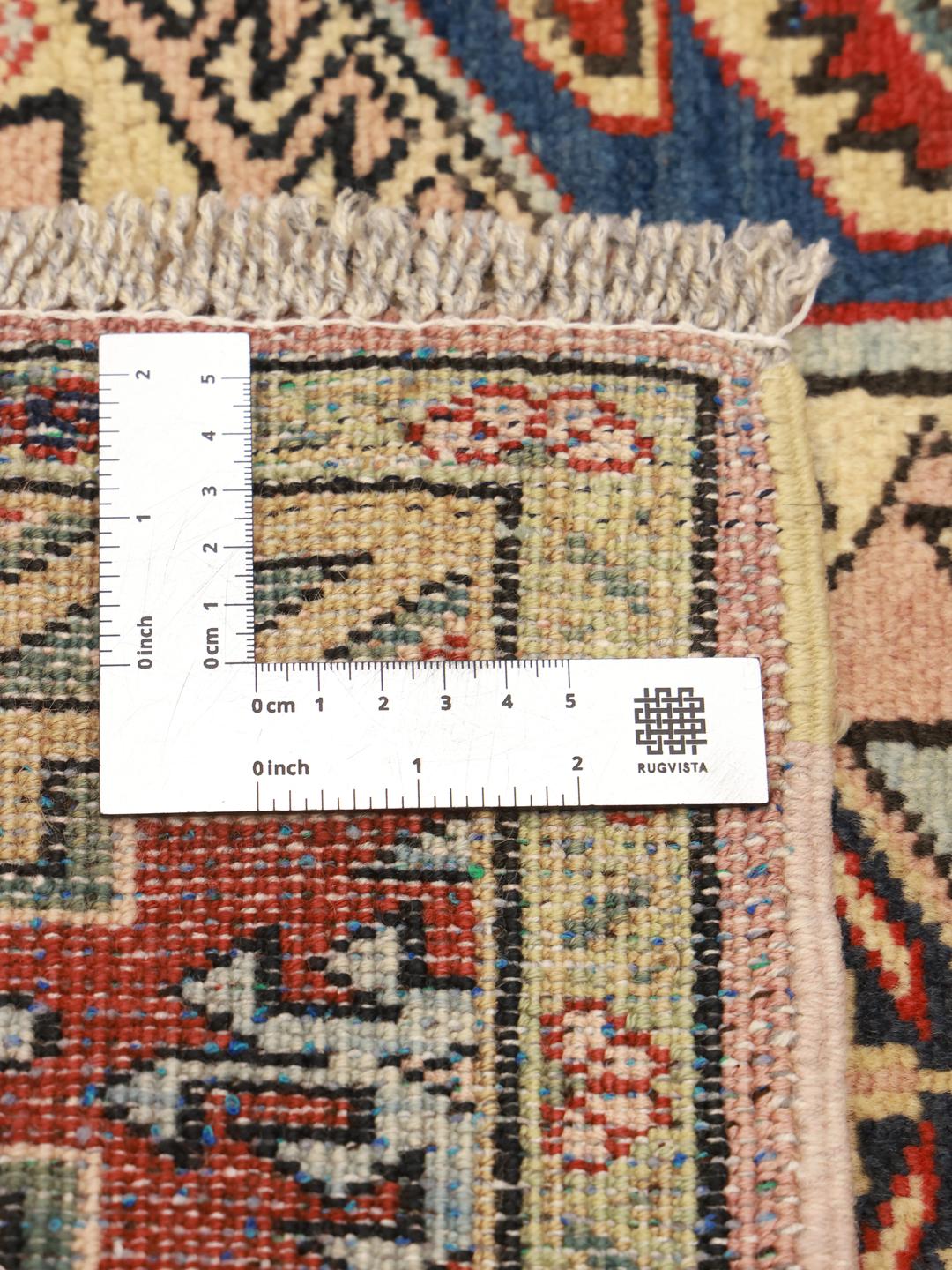 Hand-knotted Hamadan rug from the Middle East with a multicolor geometric design