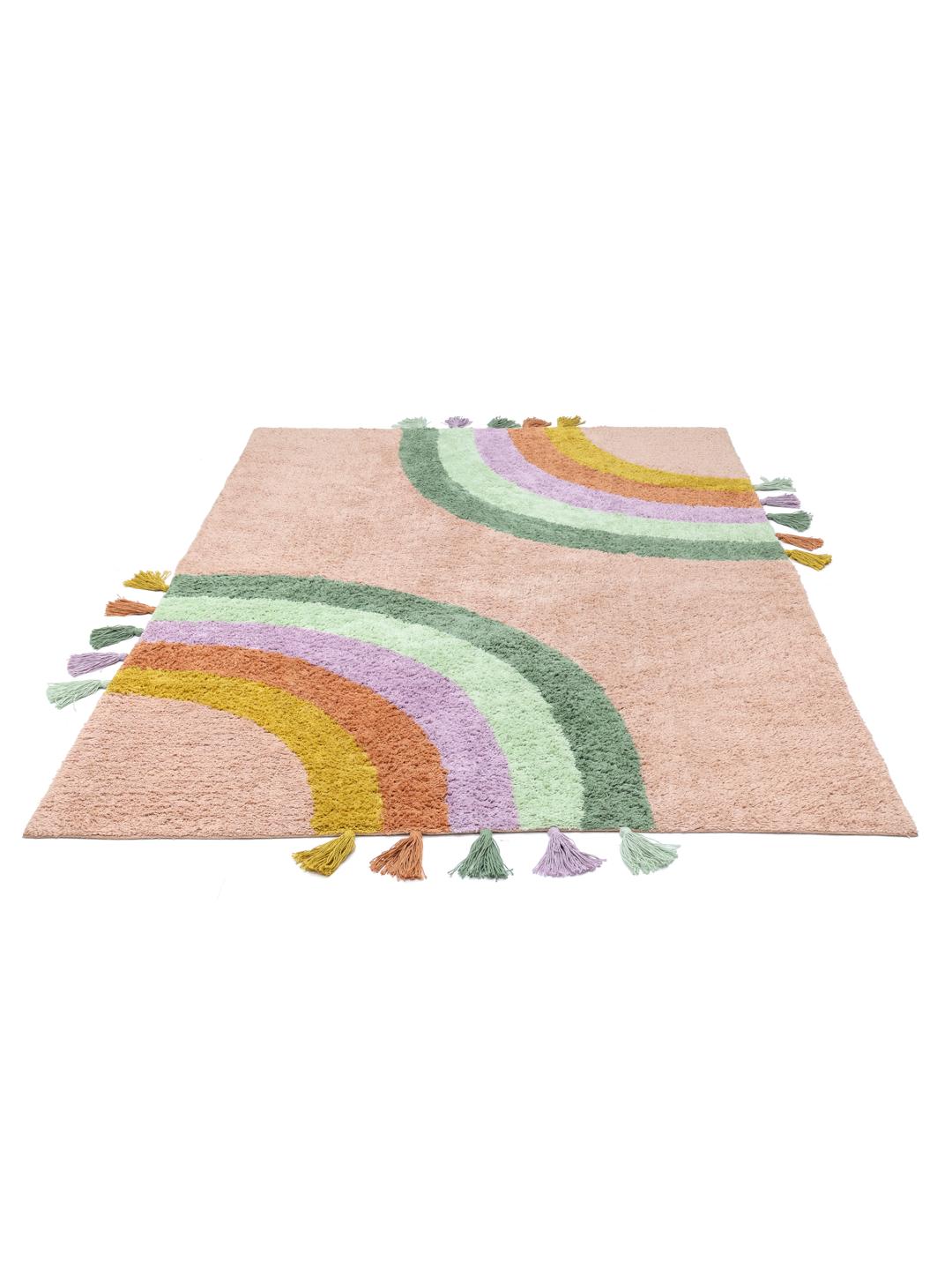 Pink Rainbow Pattern Rug Rainbow Pink Rug - Rugvista