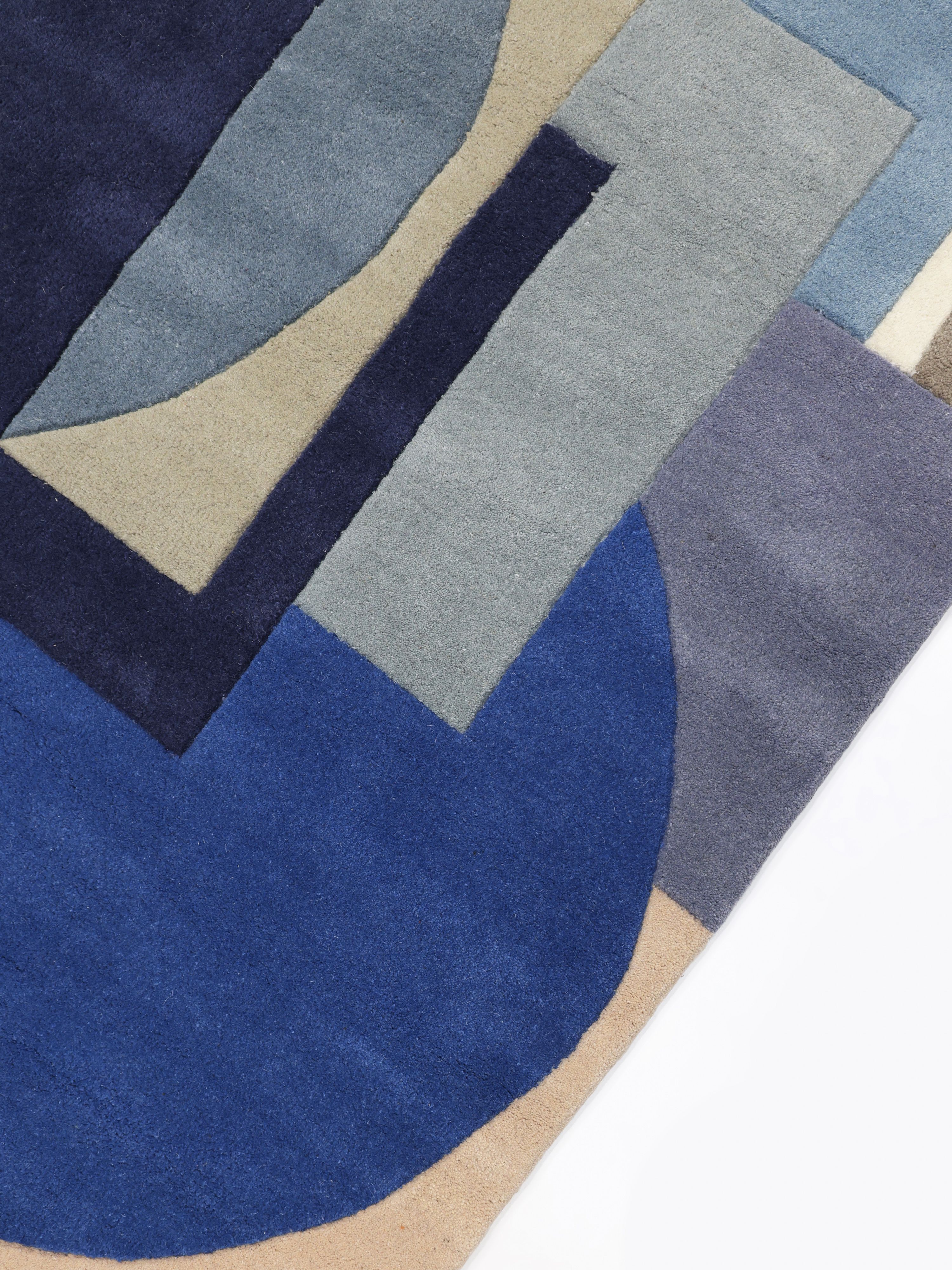 Rugvista premium - Arty - Blue 160 x 230 cm Wool Rug - Rugvista