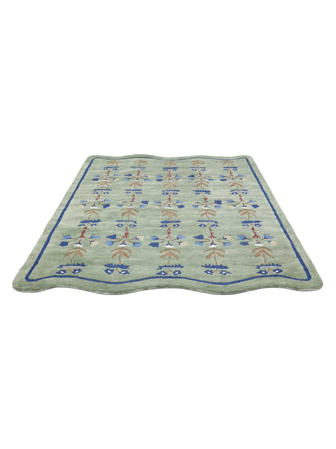 Rugvista premium - Rosalina - Mint Green / Blue 200 x 300 cm Wool Rug ...
