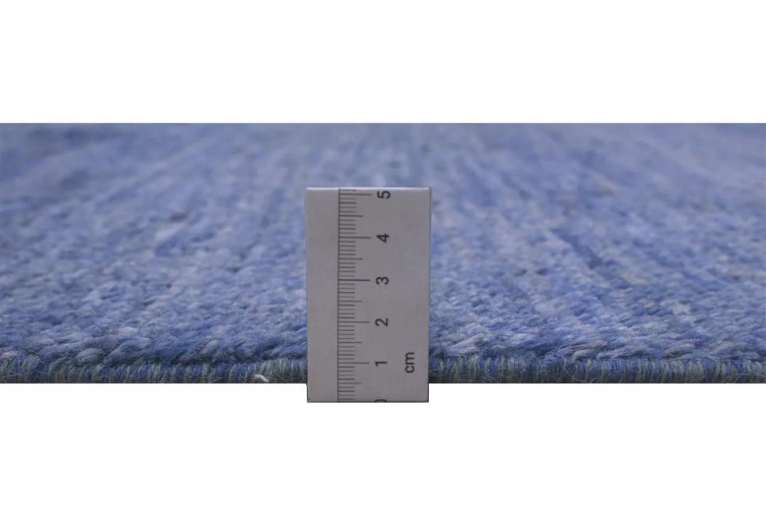 Tapis Gabbeh Modern noué à la main originaire d'Afghanistan en bleu