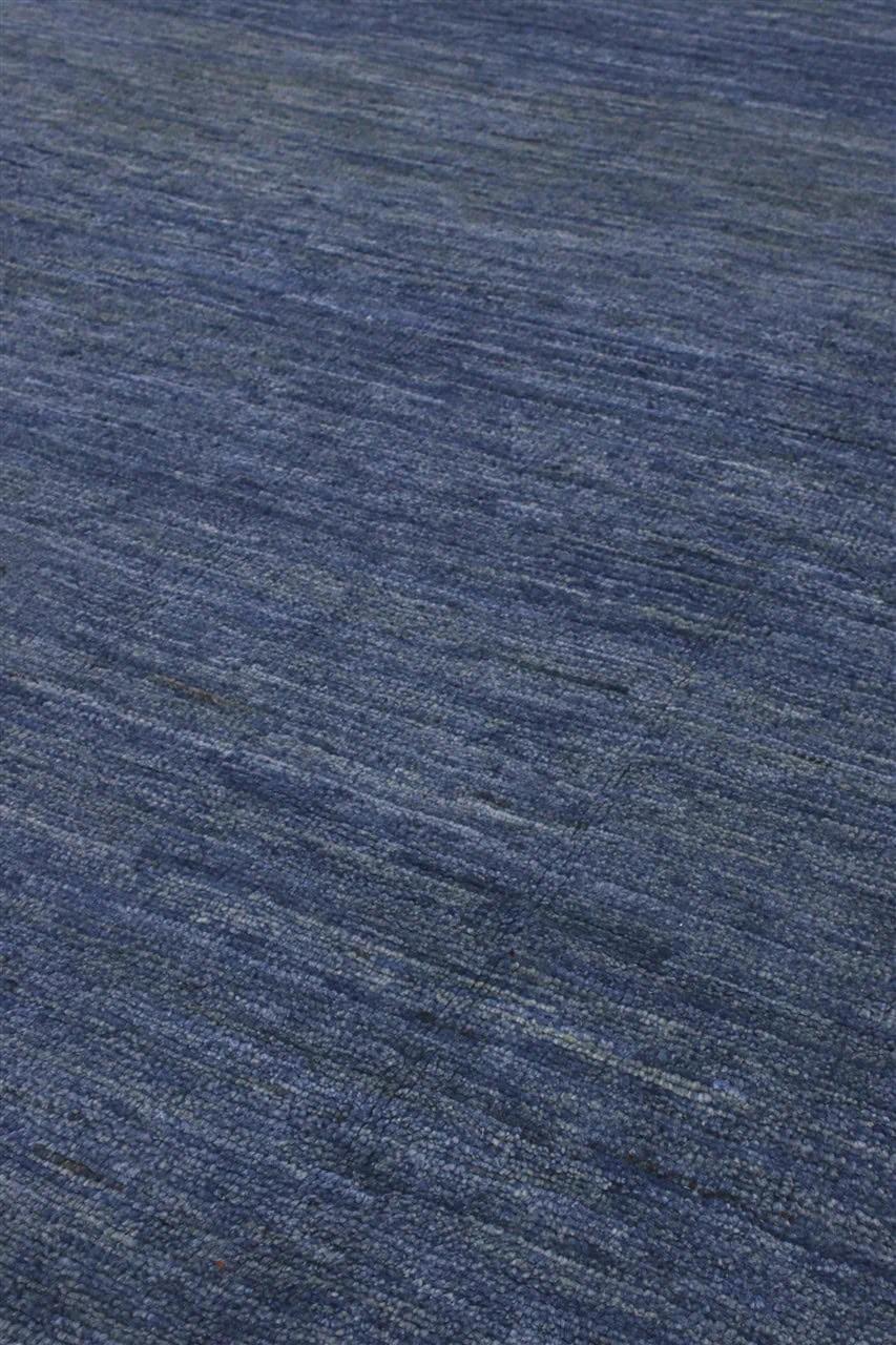 Tapis Gabbeh Modern noué à la main originaire d'Afghanistan en bleu