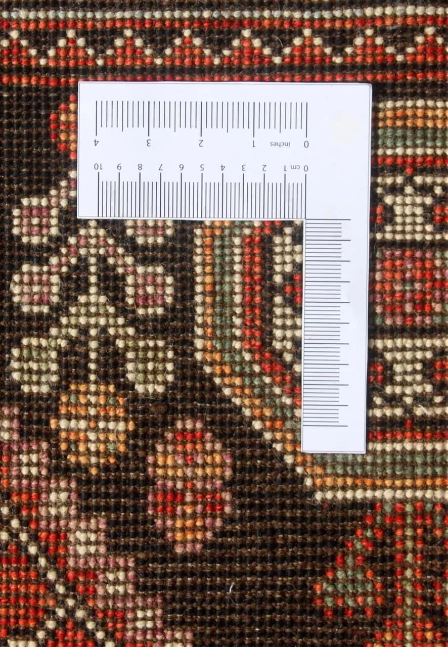 Tapis Kazak afghan noué main avec motifs géométriques en rouge et noir