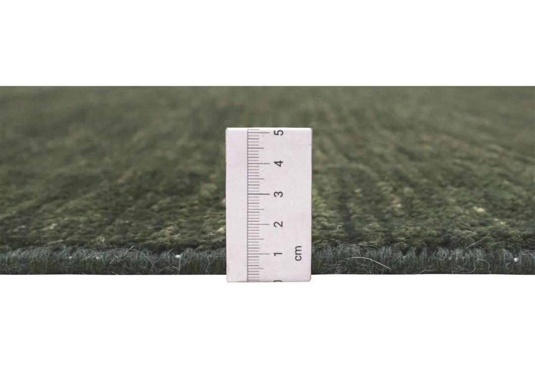 Tapis Gabbeh noué à la main originaire d'Afghanistan en vert foncé