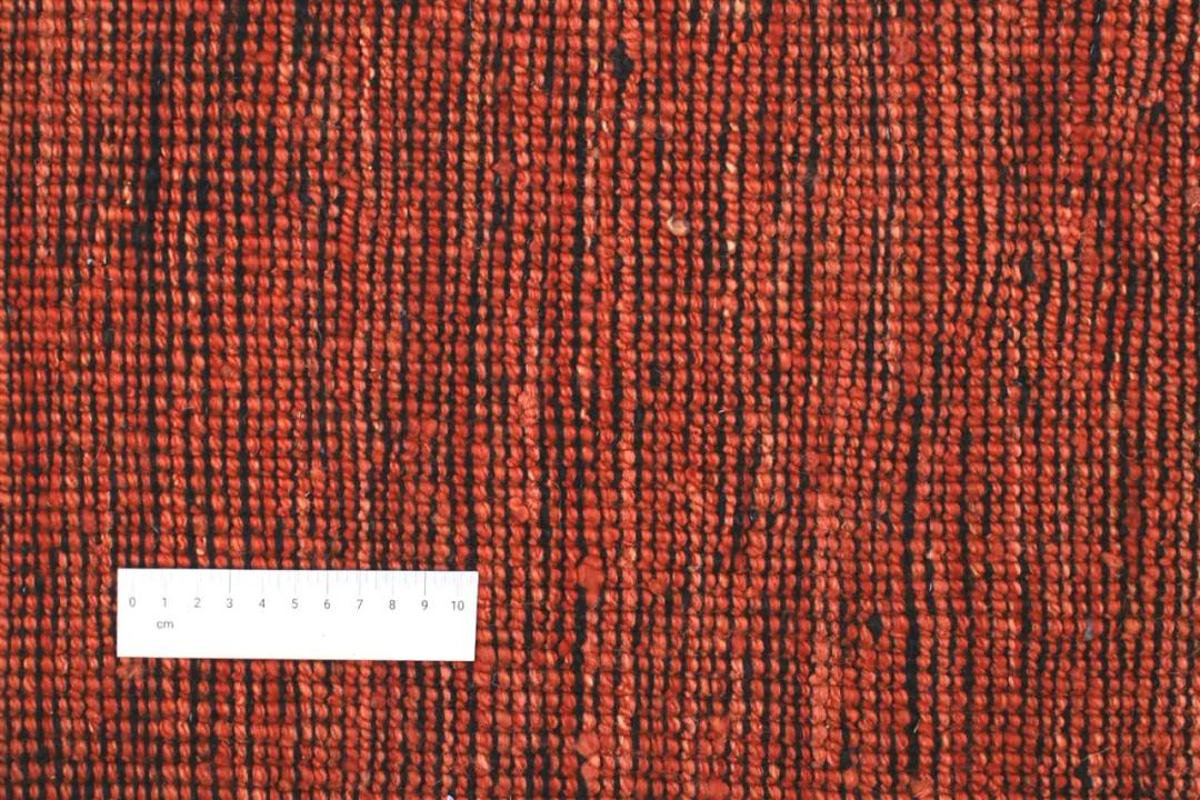 Ręcznie wiązany afgański dywan Gabbeh Modern w kolorze czerwonym