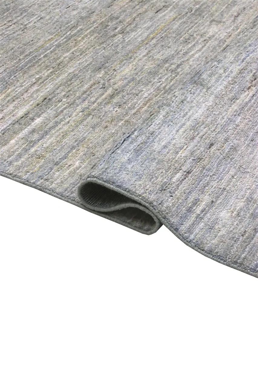 Tapis Gabbeh Modern noué à la main, originaire d'Afghanistan, en gris