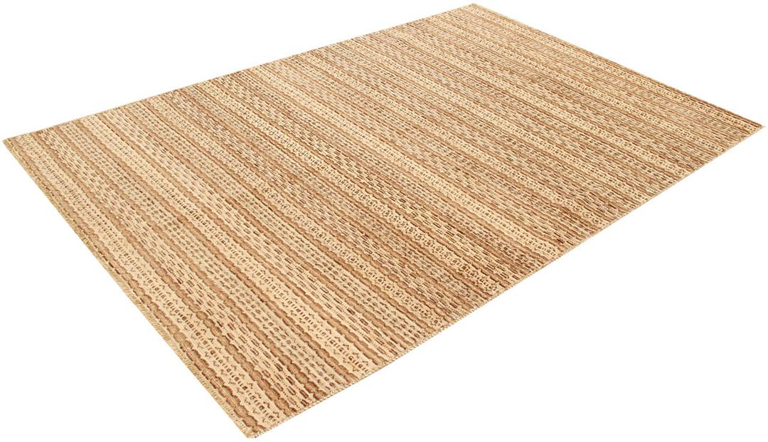 Handgeknoopt Gabbeh Modern tapijt uit Afghanistan in beige tinten