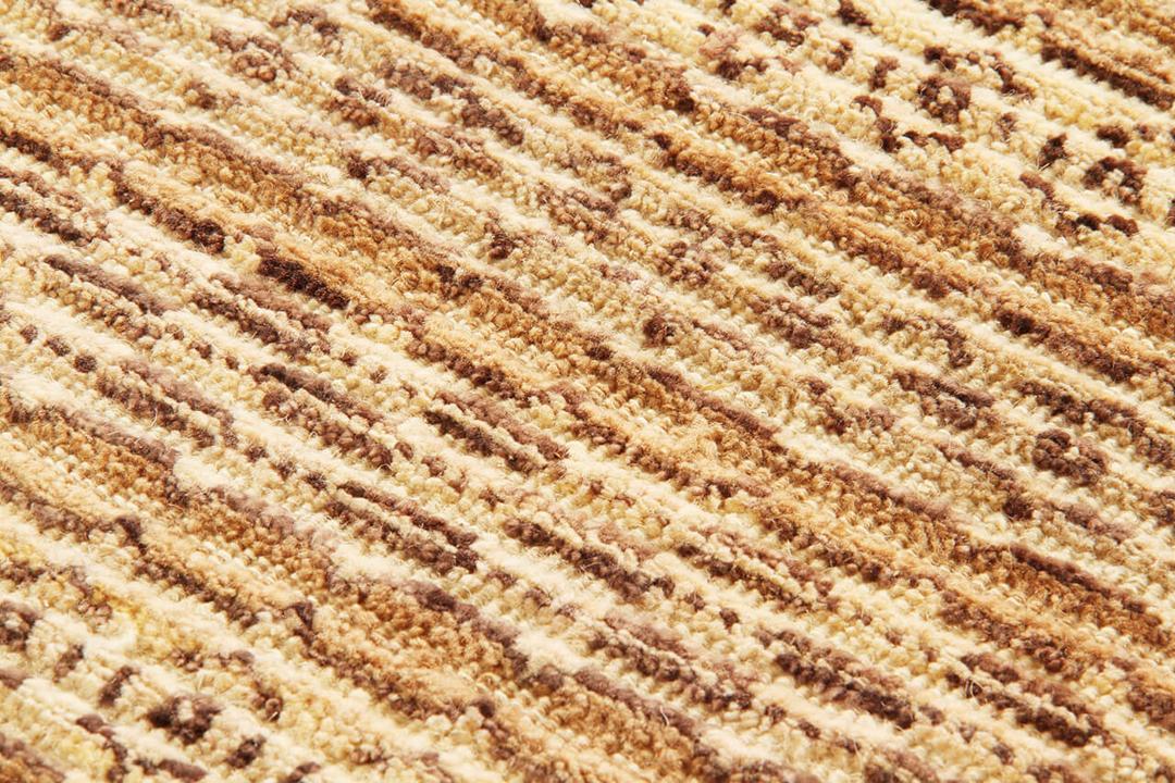 Handgeknoopt Gabbeh Modern tapijt uit Afghanistan in beige tinten