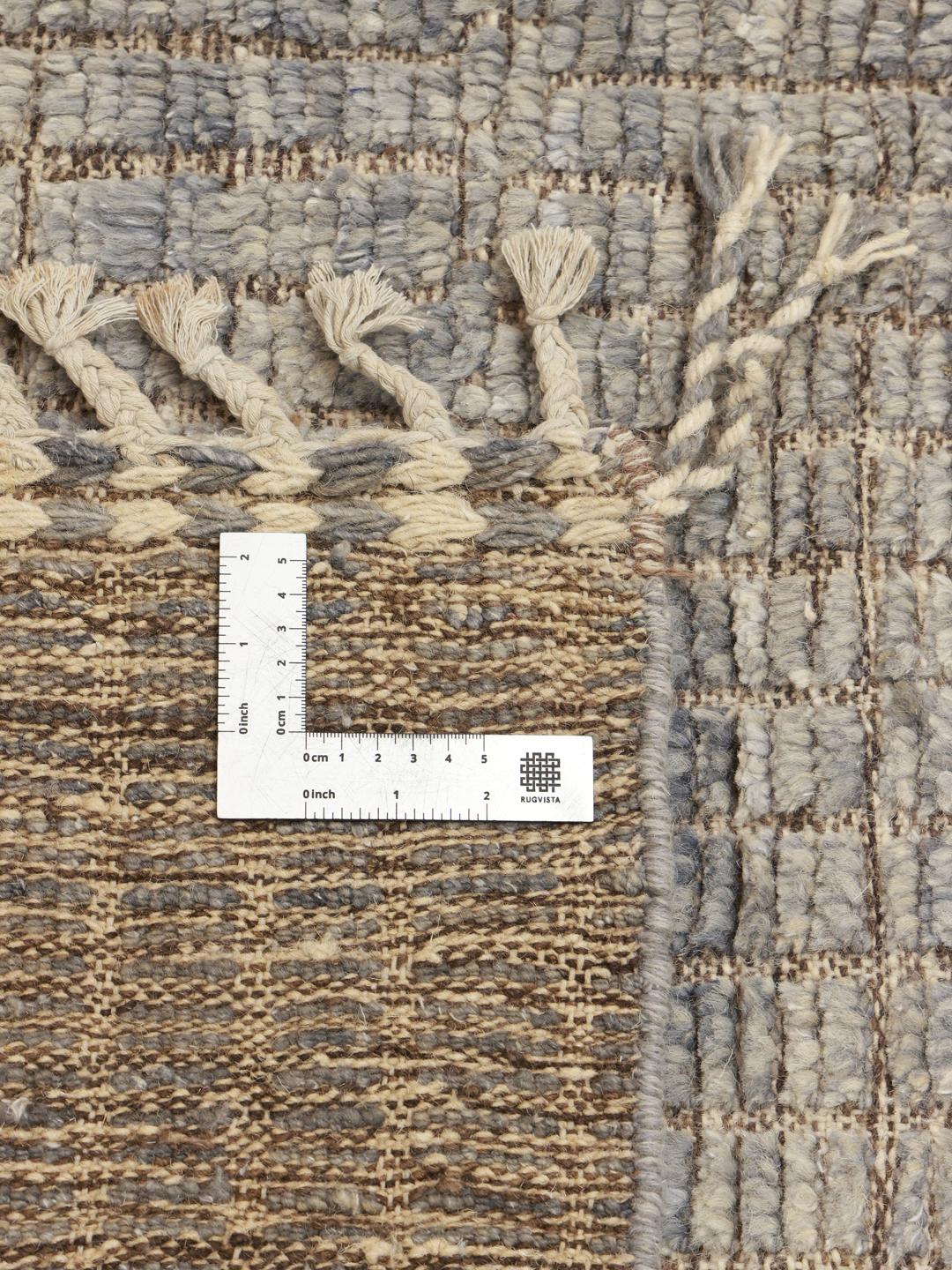 Berber Style hand-knotted rug from Afghanistan in grey tones