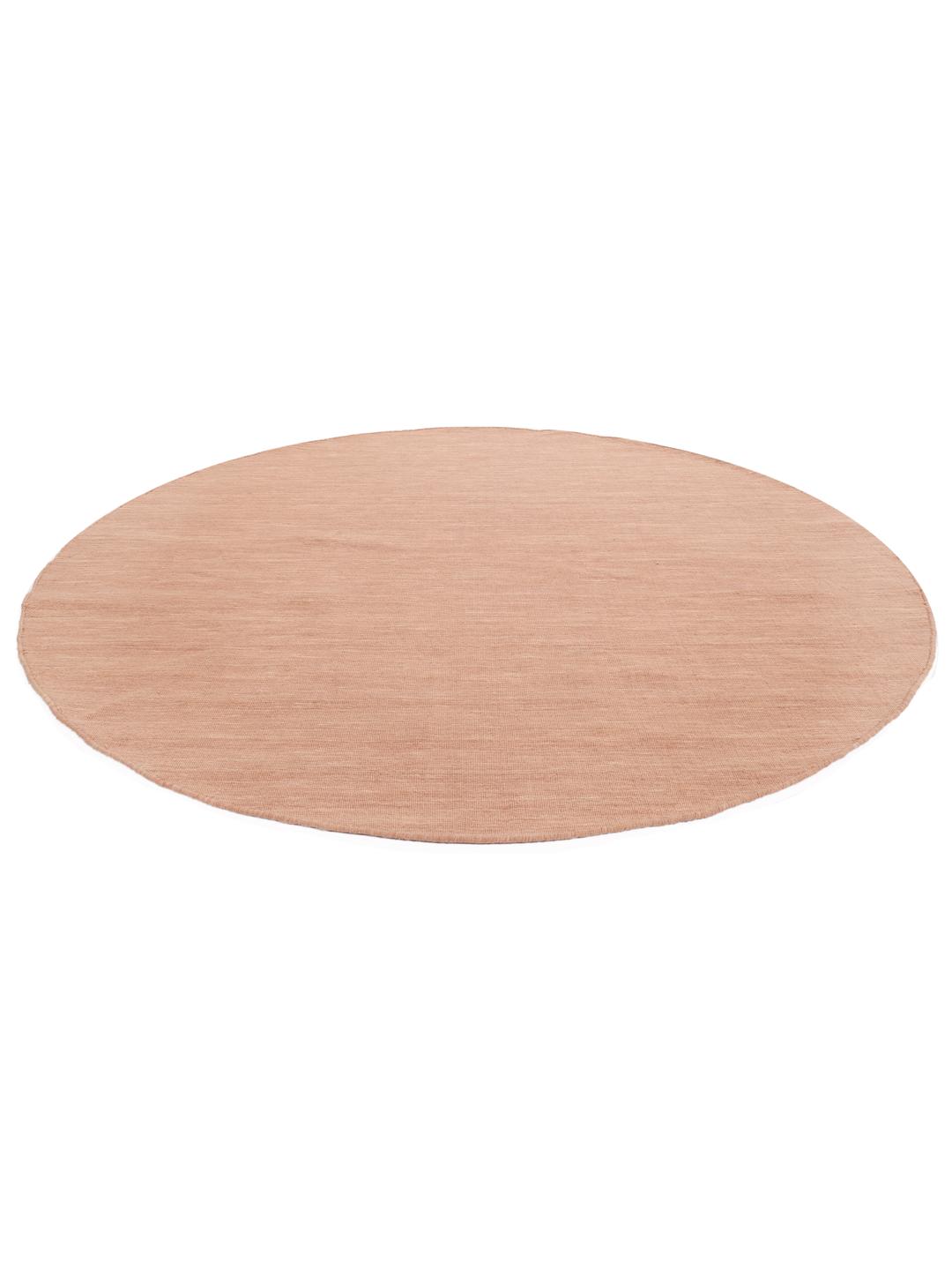 Rond roze vloerkleed