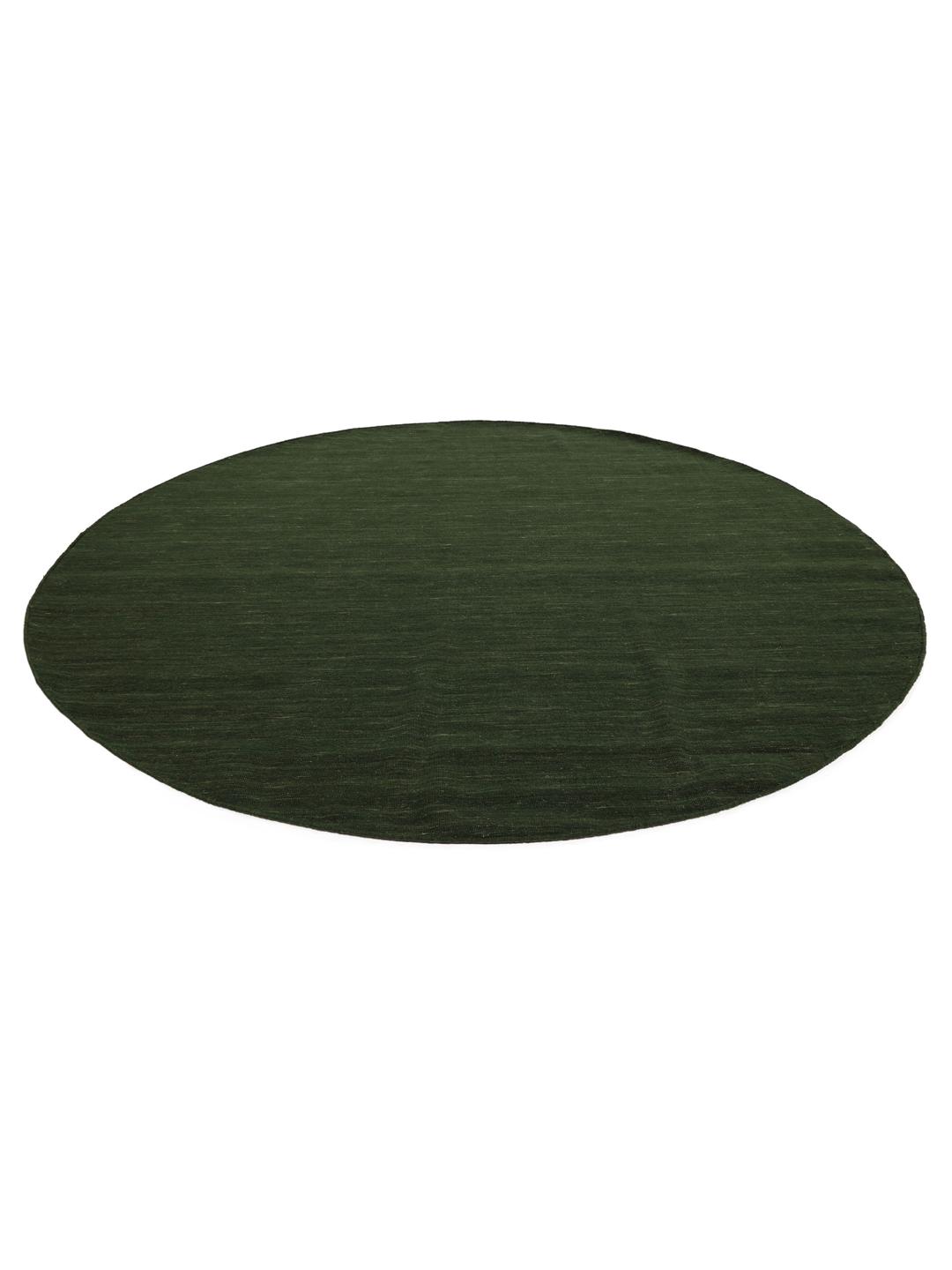 Tapis rond vert