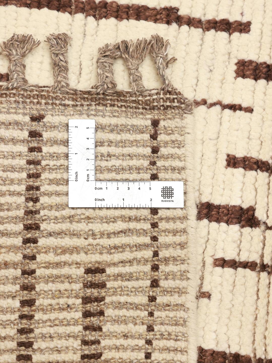 Handgeknoopt tapijt in Berberstijl uit Afghanistan in beige en bruin