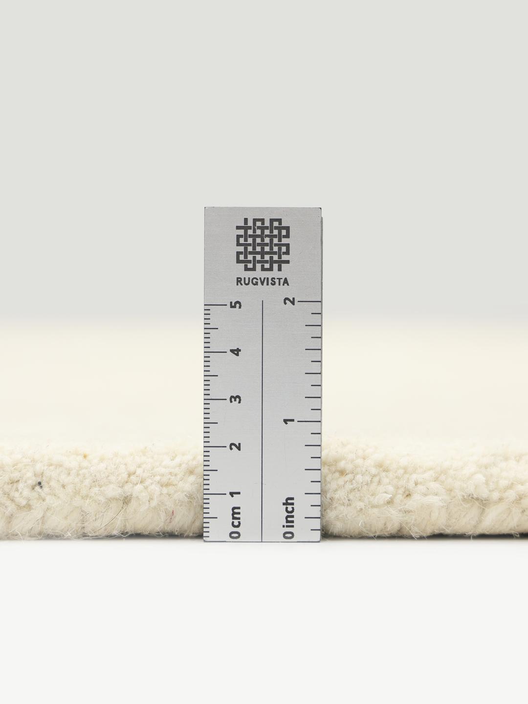 Tapis blanc irrégulier