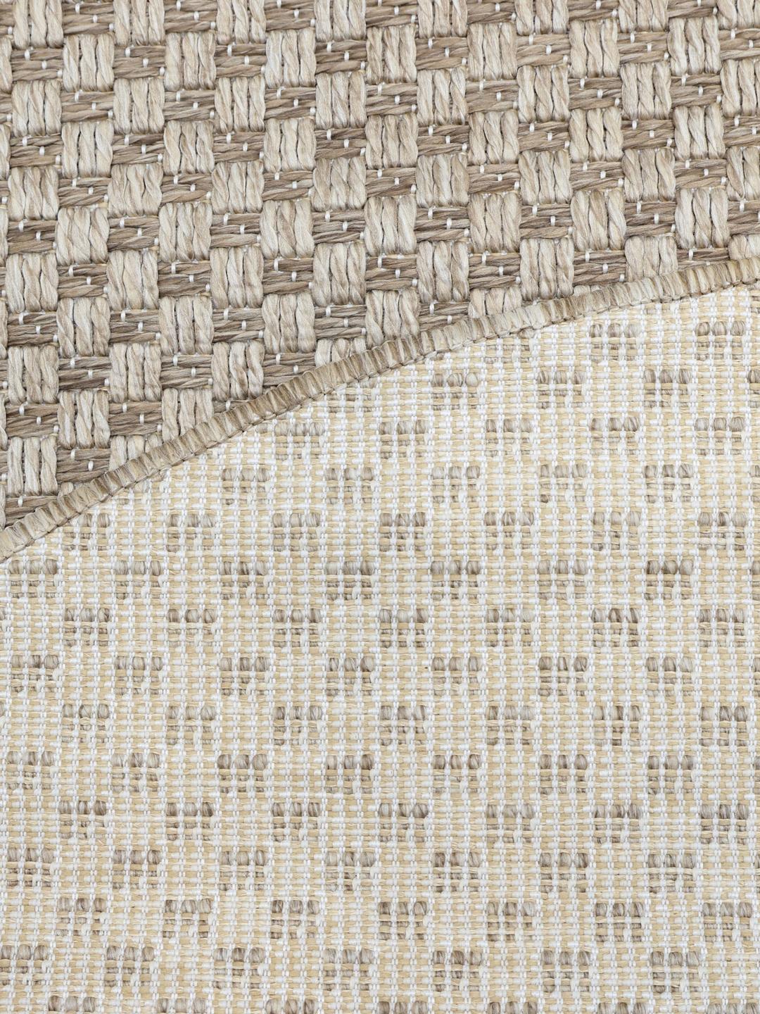 Round Rug Calm Benni Beige Round Rug - Rugvista