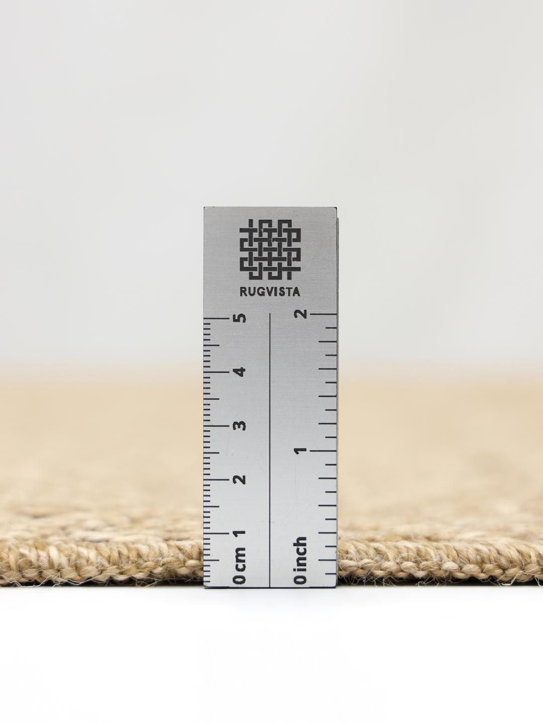 Beige tapijt met een geometrisch patroon