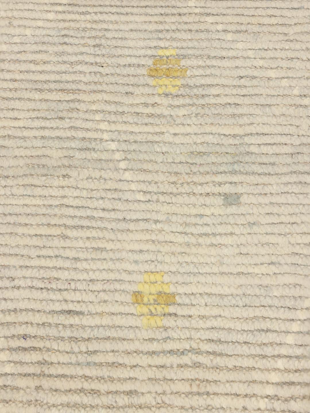 Håndknyttet afghansk tæppe i Berber-stil i beige med farverige motiver