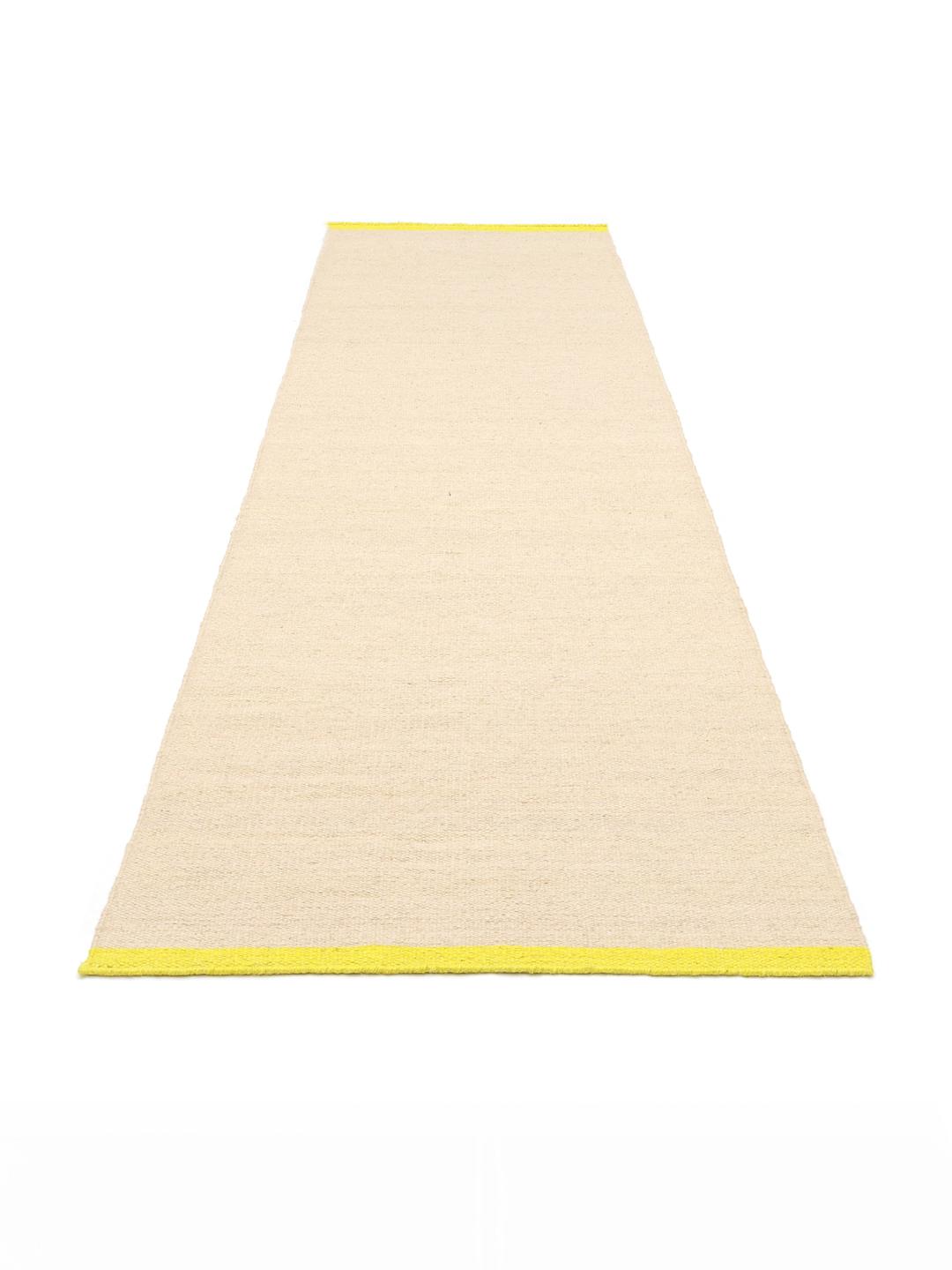 Beige og gul løber