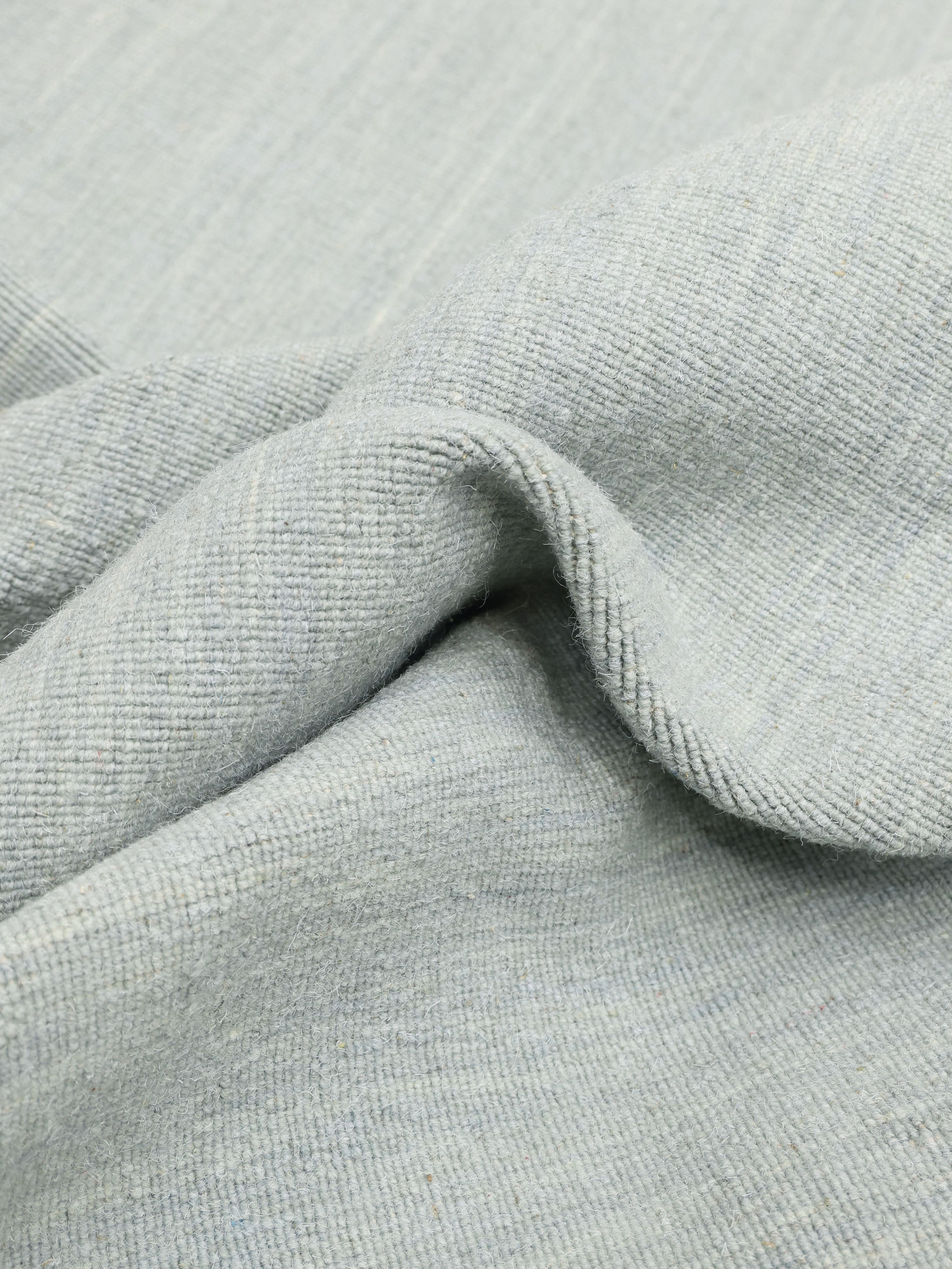 Rugvista core - Handloom flat - ダスティブルー 250 x 250 cm ウール