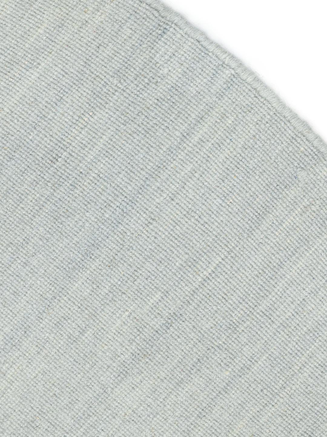 Rond blauw vloerkleed