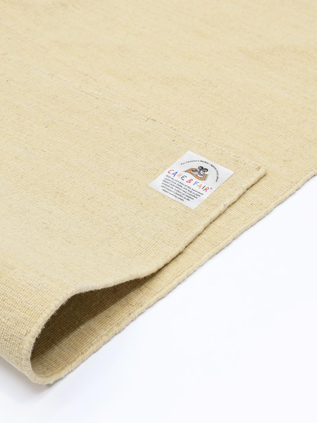 Handloom Flat gult teppe - Rugvista