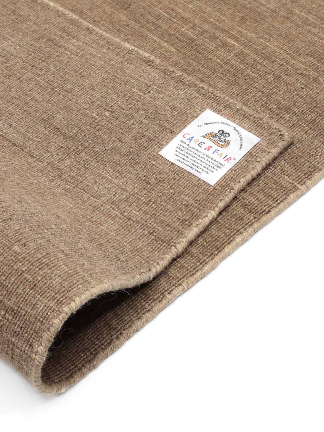 Handloom Flat brun løber - Rugvista