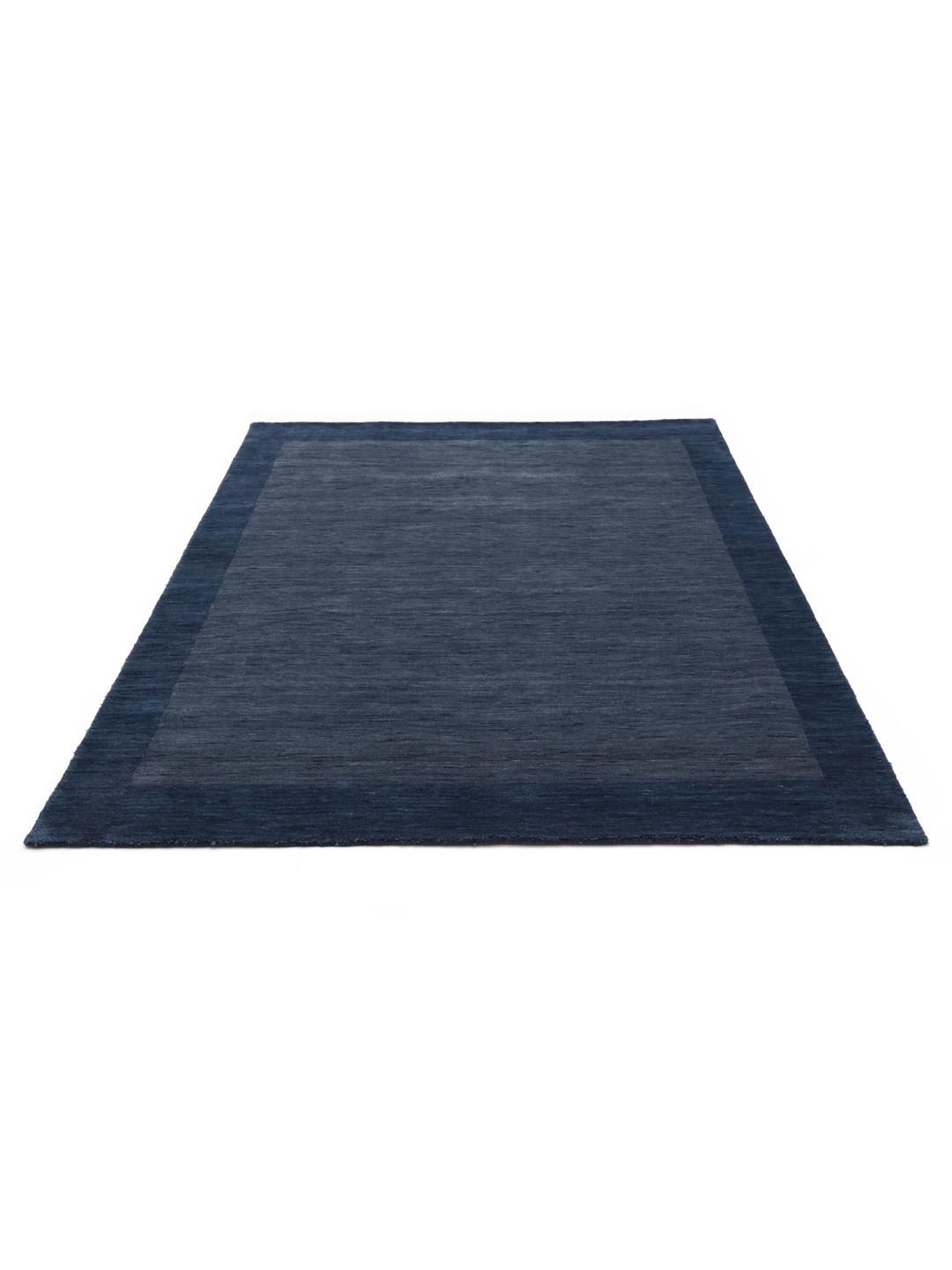 Handloom Frame Dark Blue Rug - Rugvista