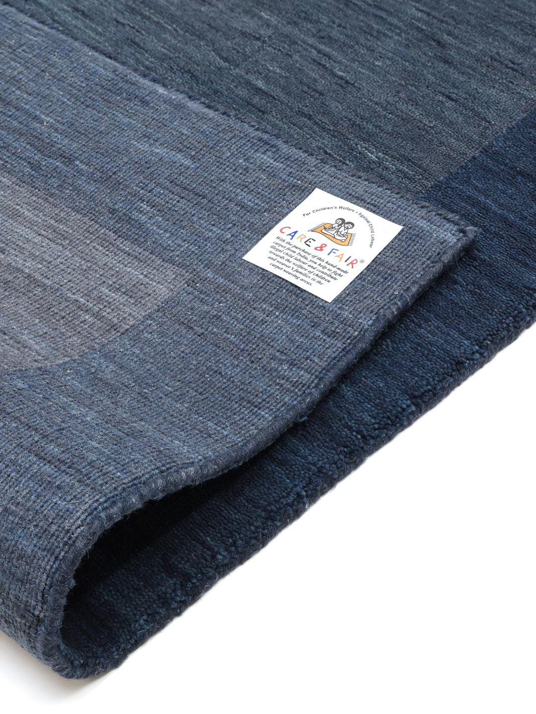 Rugvista premium - Handloom Frame - Dark Blue 200 x 300 cm Wool Rug ...