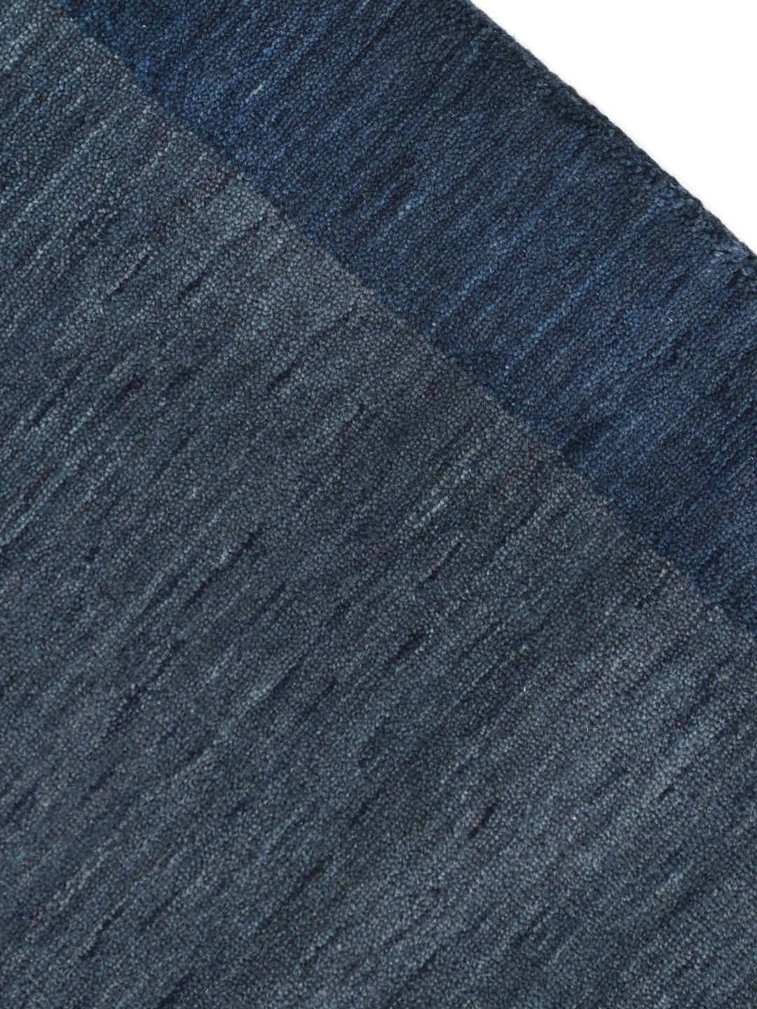 Rugvista premium - Handloom Frame - Dark Blue, Runner 80 x 250 cm Wool ...