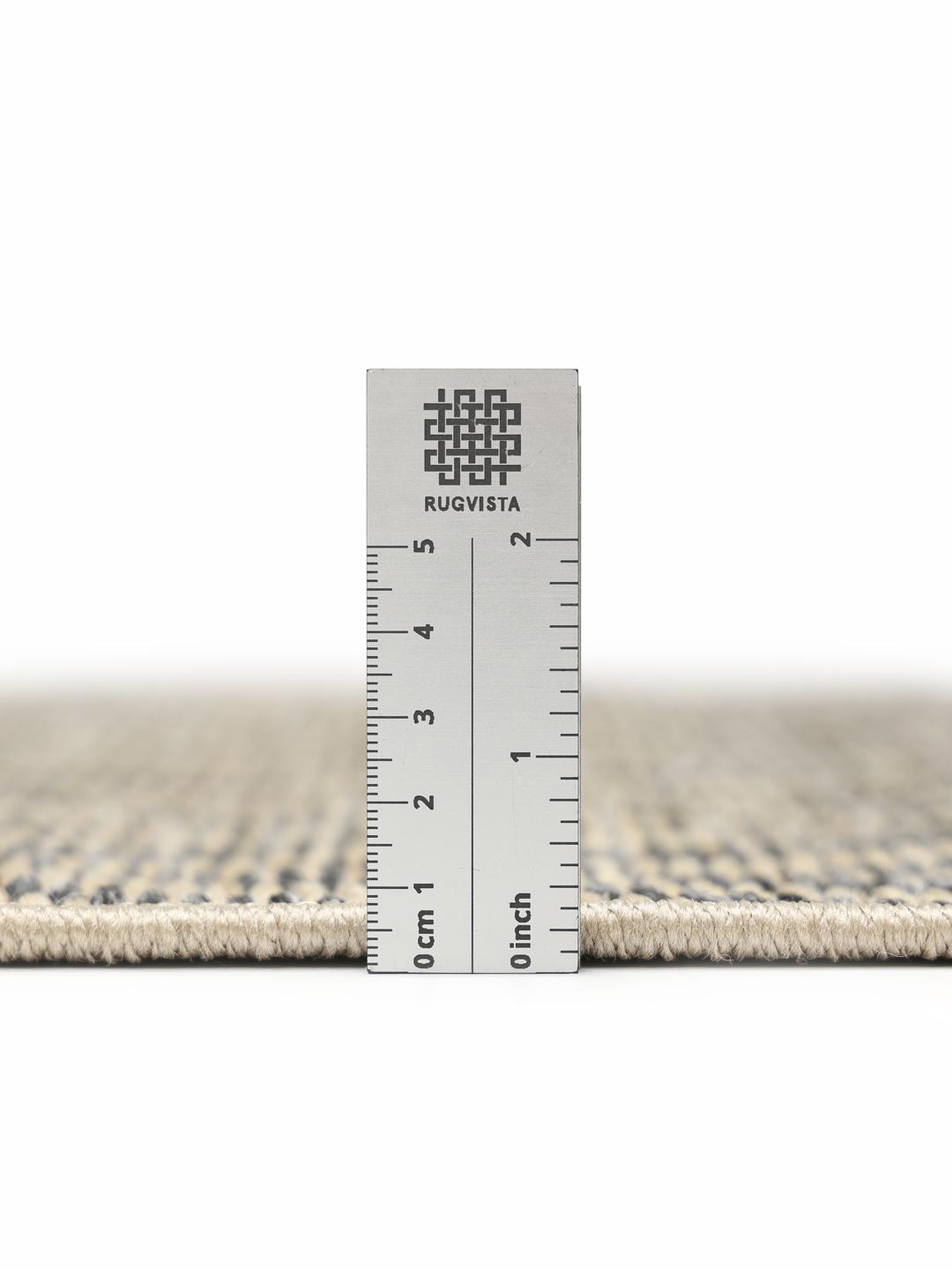 Deurmat in donkergrijs en beige