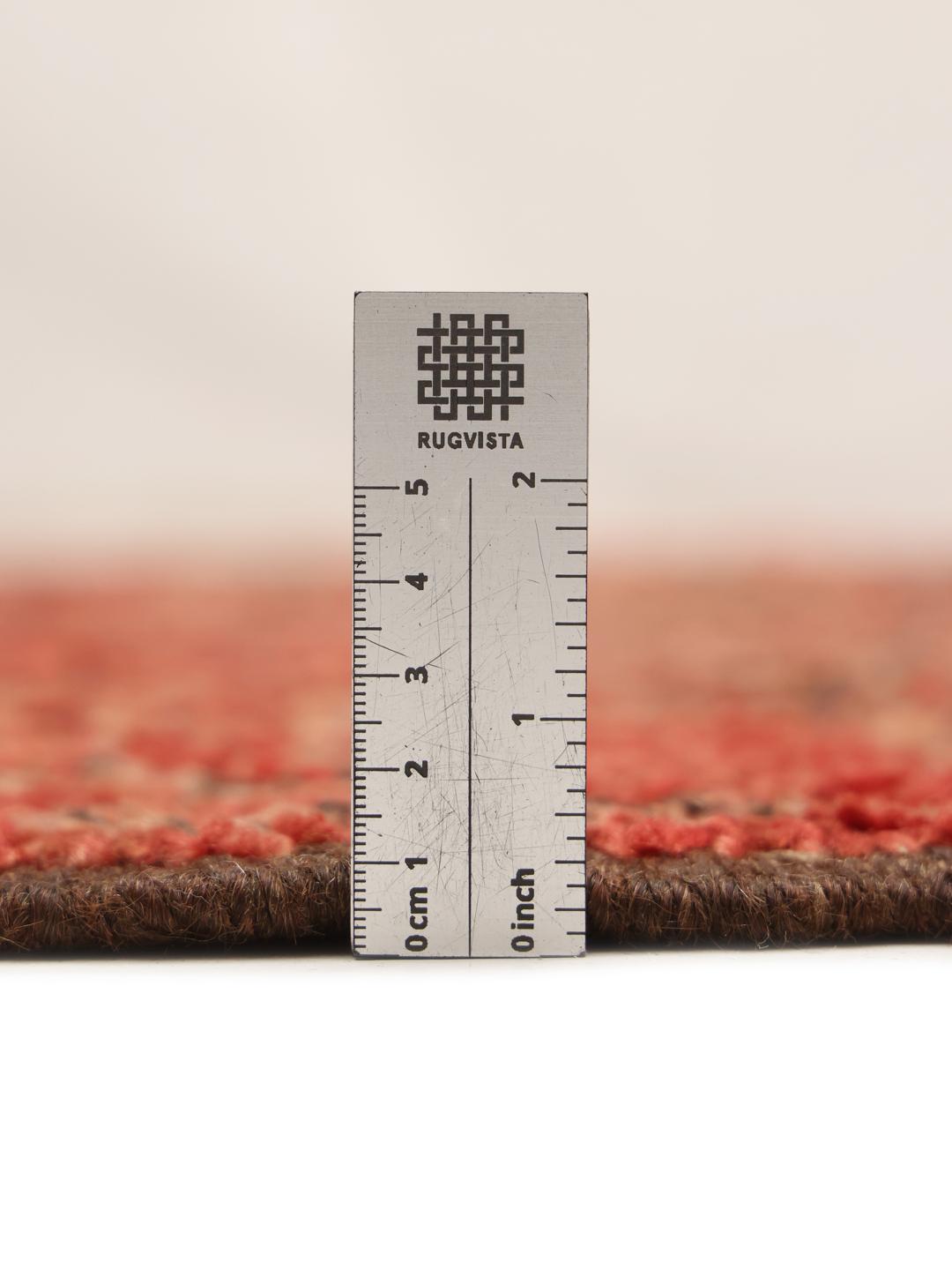 Vintage Marokkaans Berber-tapijt met ruitmotieven in het rood