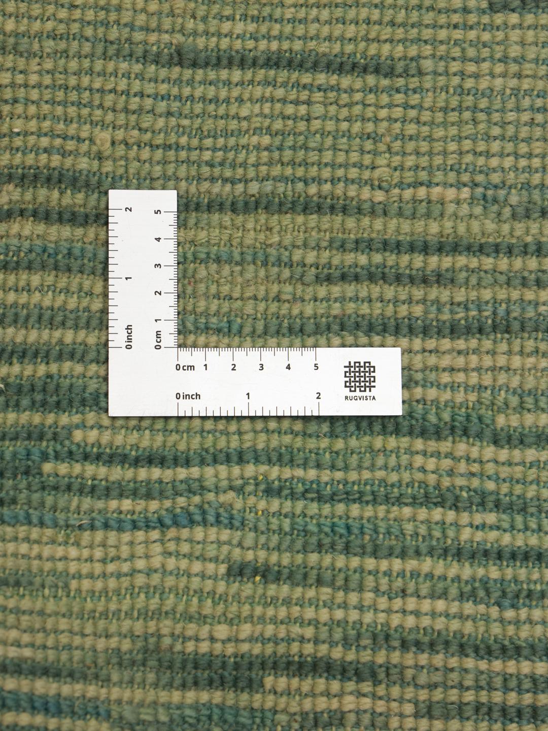 Handgeknoopt Berber Marokkaans tapijt met abstracte blauwe en groene tinten