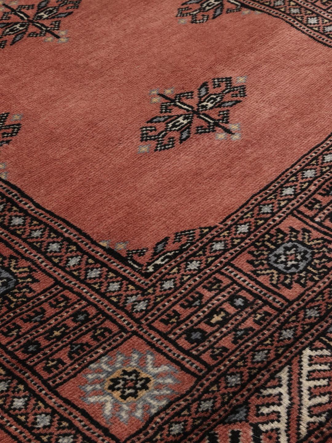 Runner Bokhara 2ply rosso annodato a mano dal Pakistan