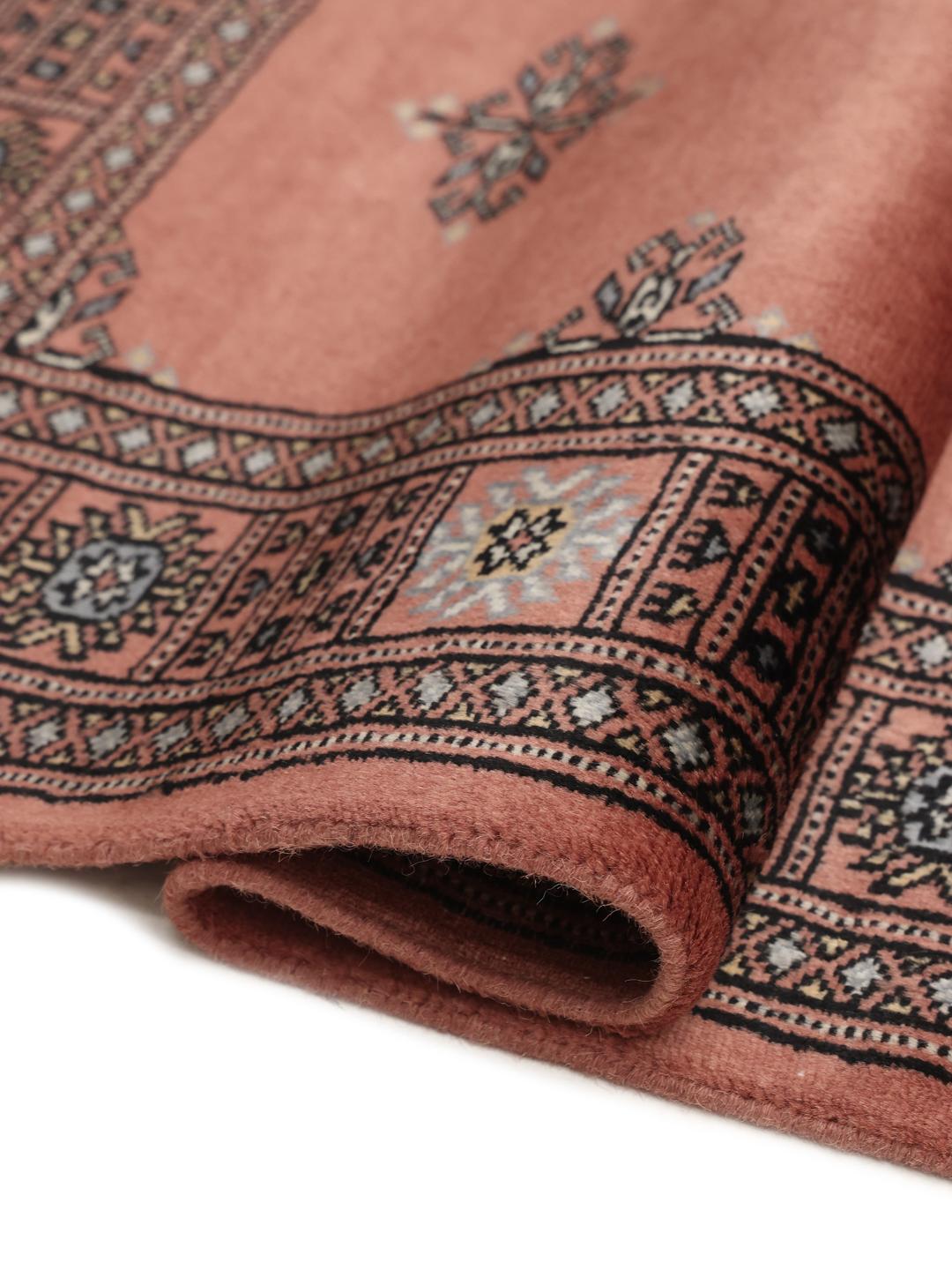 Runner Bokhara 2ply rosso annodato a mano dal Pakistan